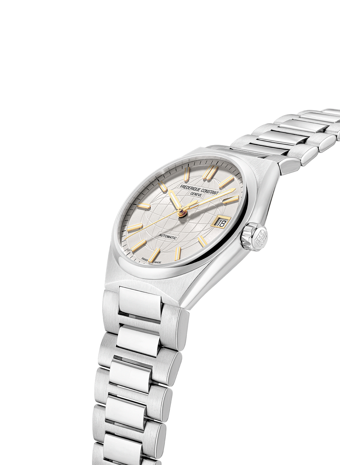 Montre Highlife Ladies Automatic en acier inoxydable FREDERIQUE CONSTANT Blanc