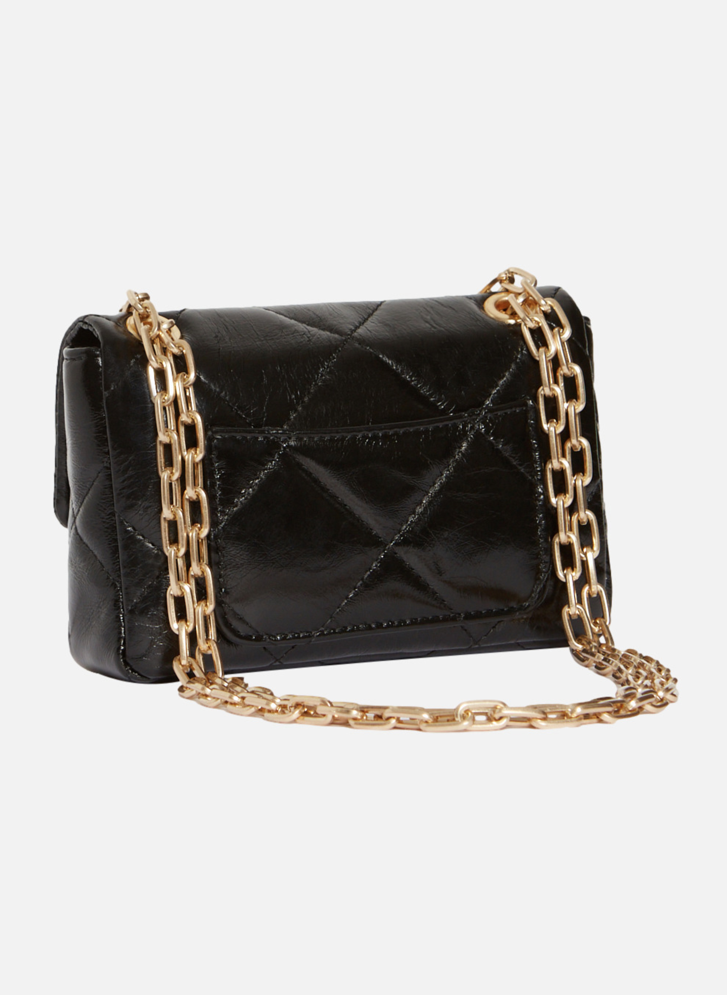 Petit sac moon en cuir VANESSA BRUNO Noir