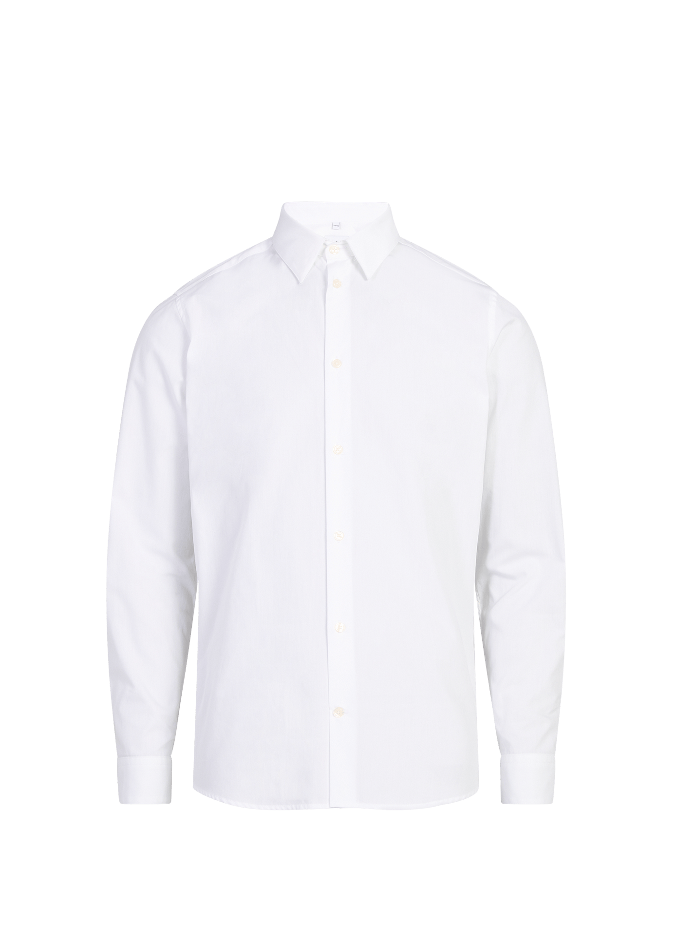 Straight classic collar shirt in cotton AU PRINTEMPS PARIS White