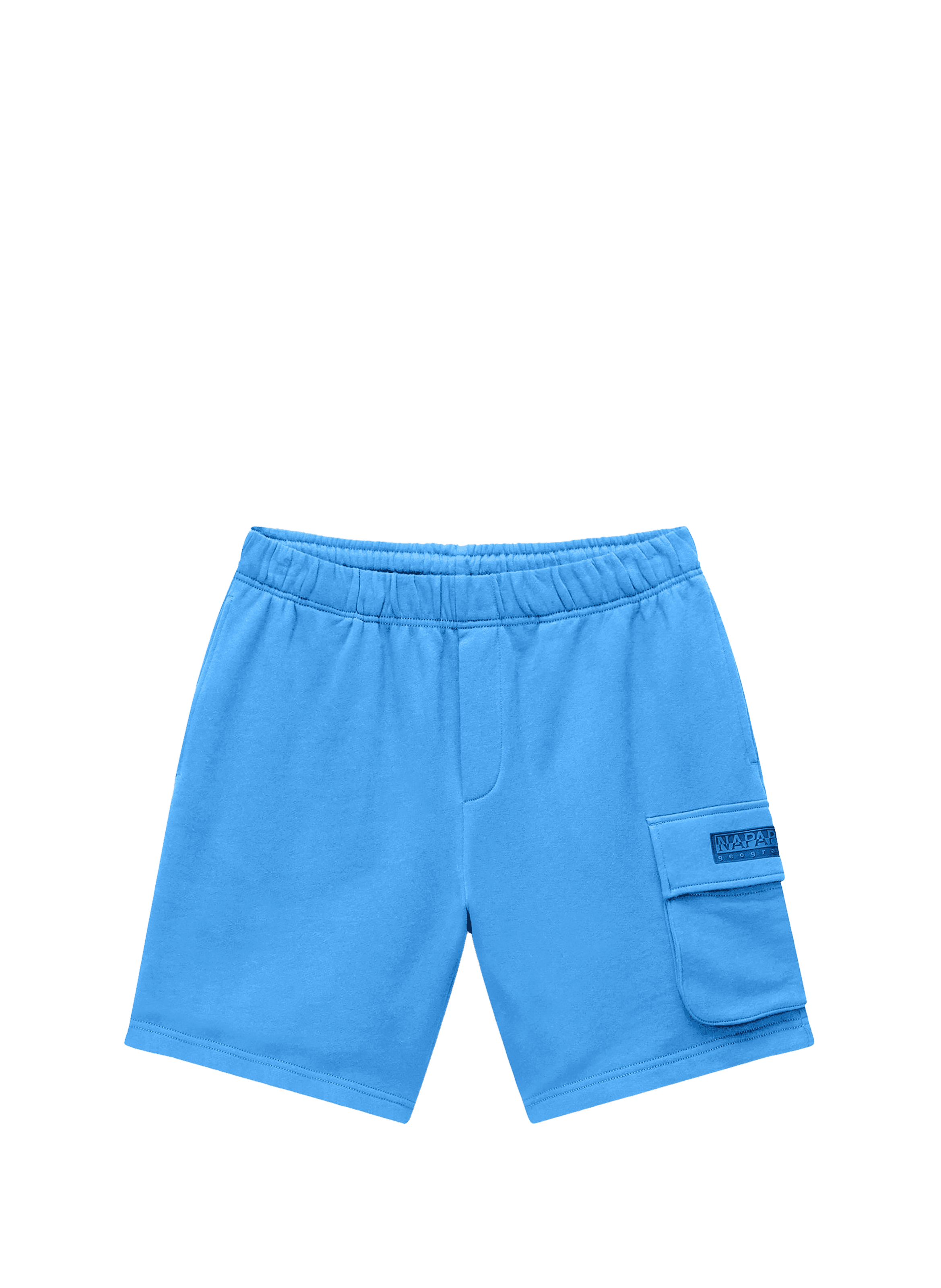 Short droit N-Box logo en coton NAPAPIJRI Bleu