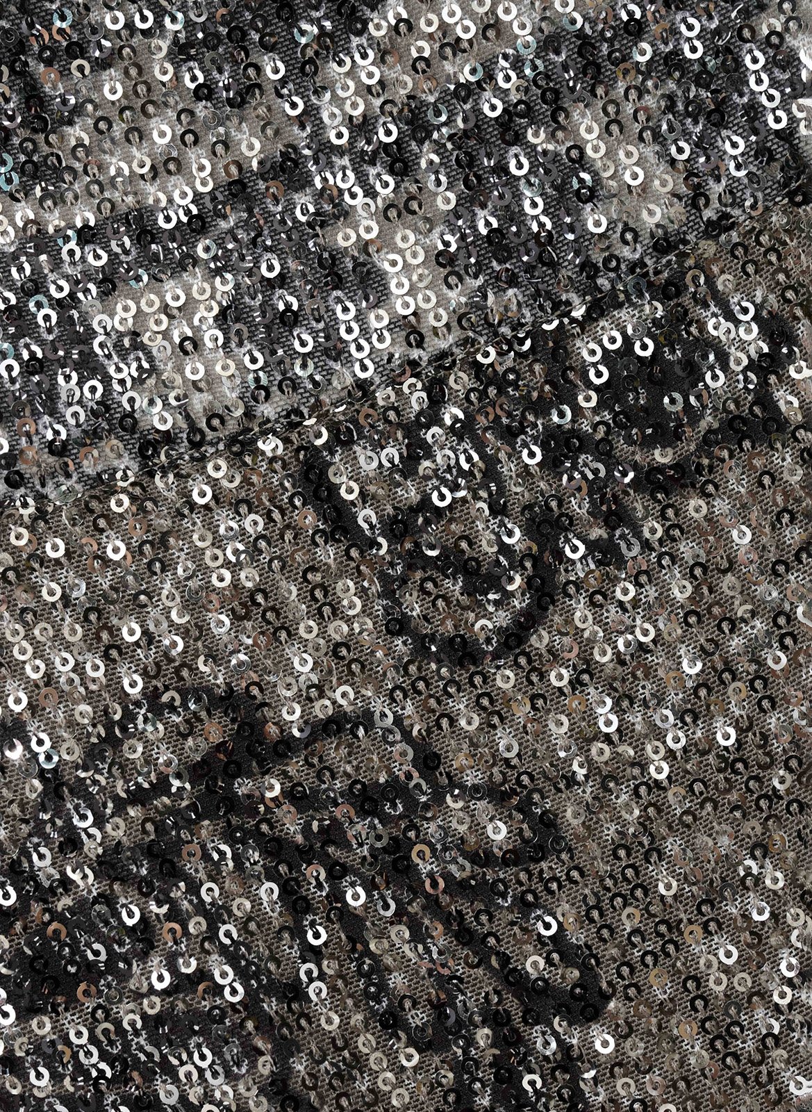 Jupe longue portefeuille à motif sequins silvia BA&SH Noir