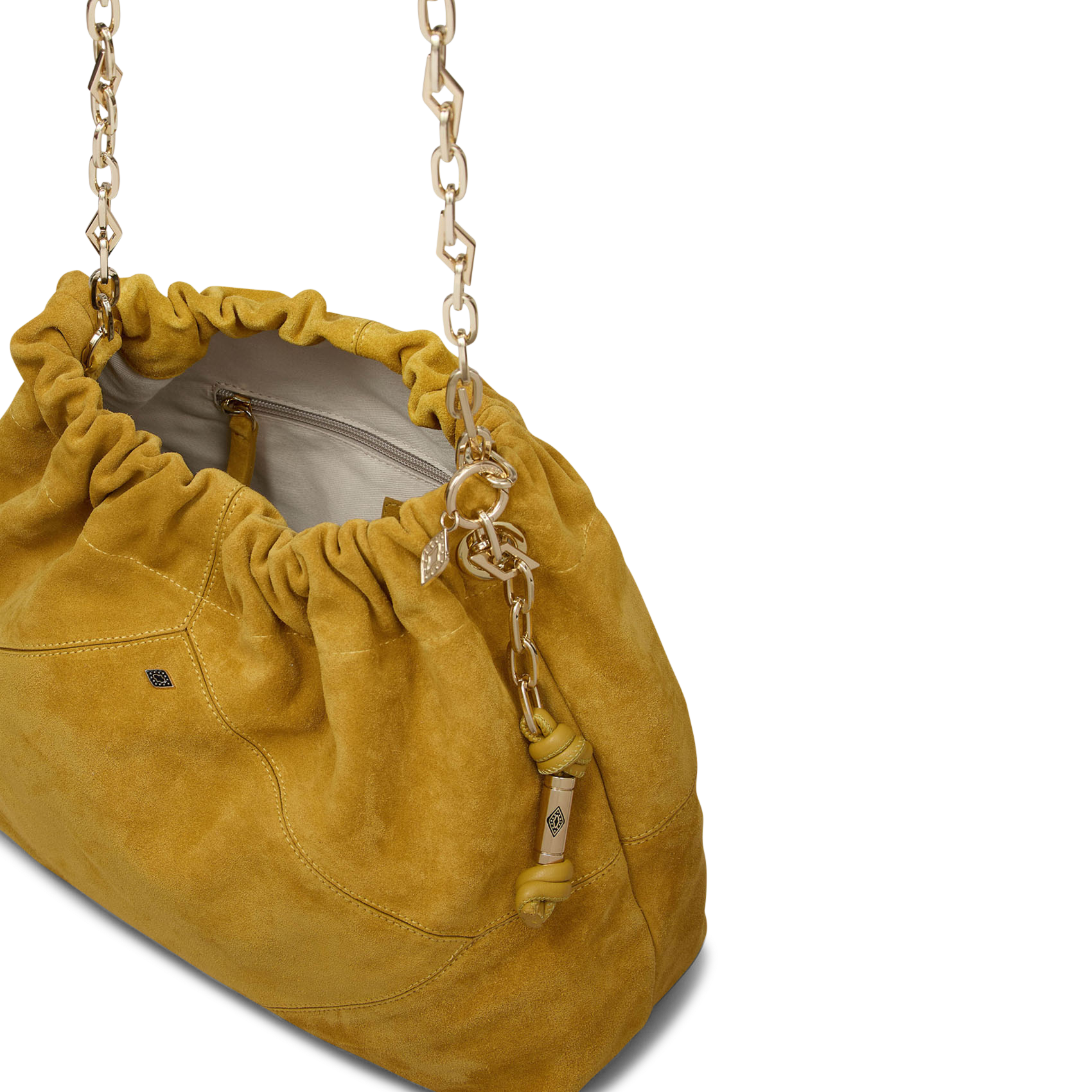 Sac à main en daim june tote BA&SH Jaune