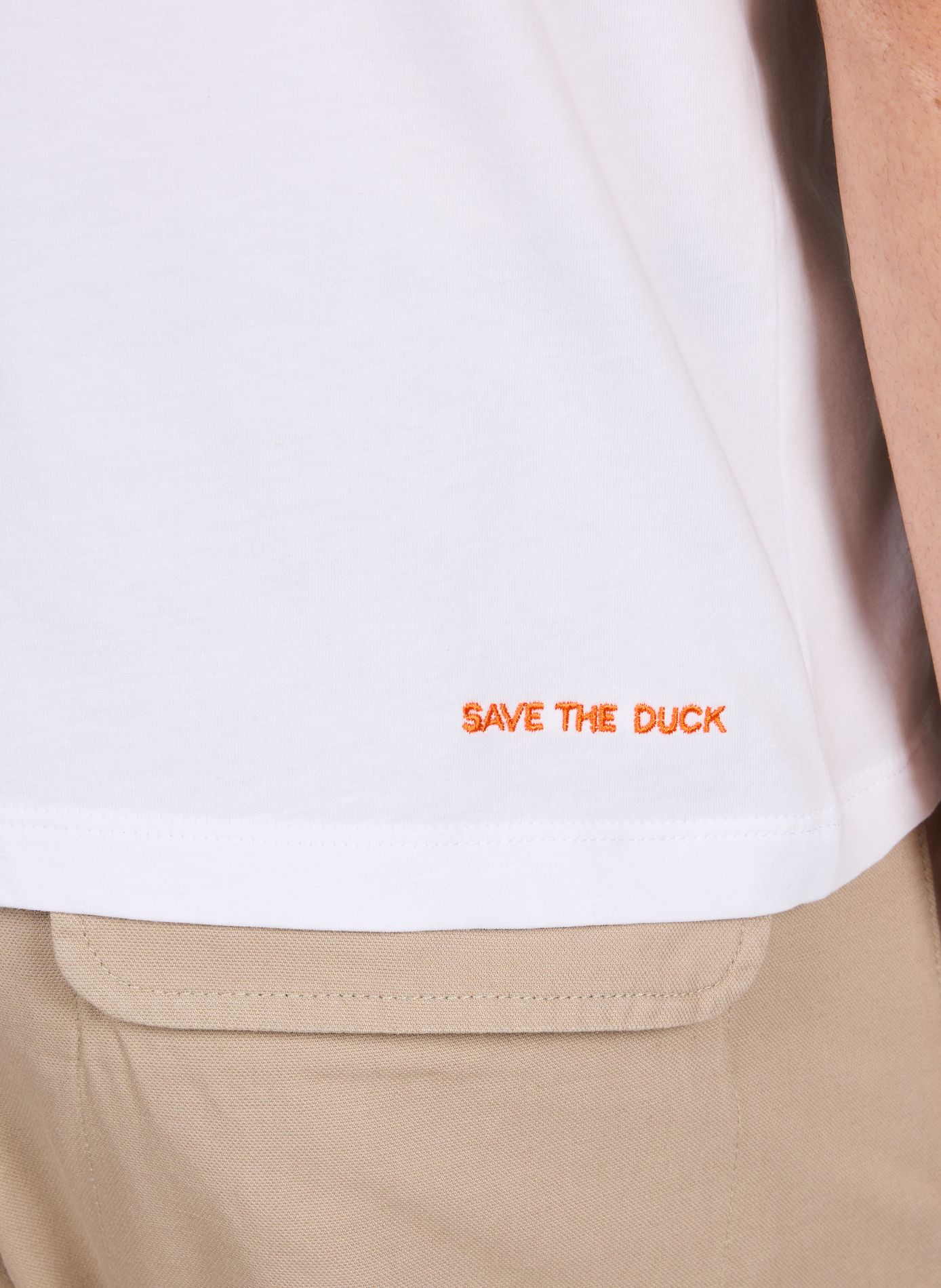 Tee-shirt droit en coton SAVE THE DUCK Blanc