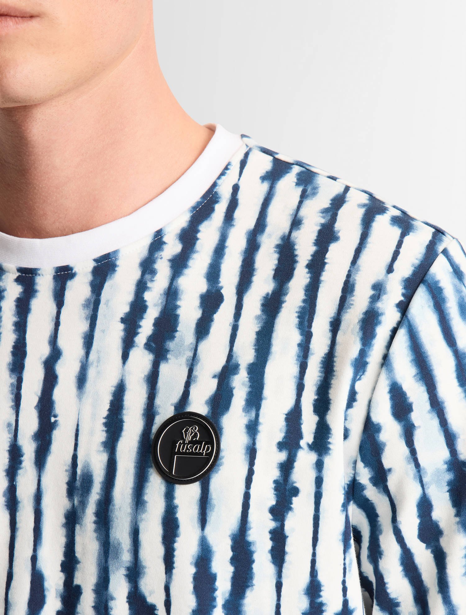 T-shirt tylo shibo col rond coupe regular FUSALP Bleu