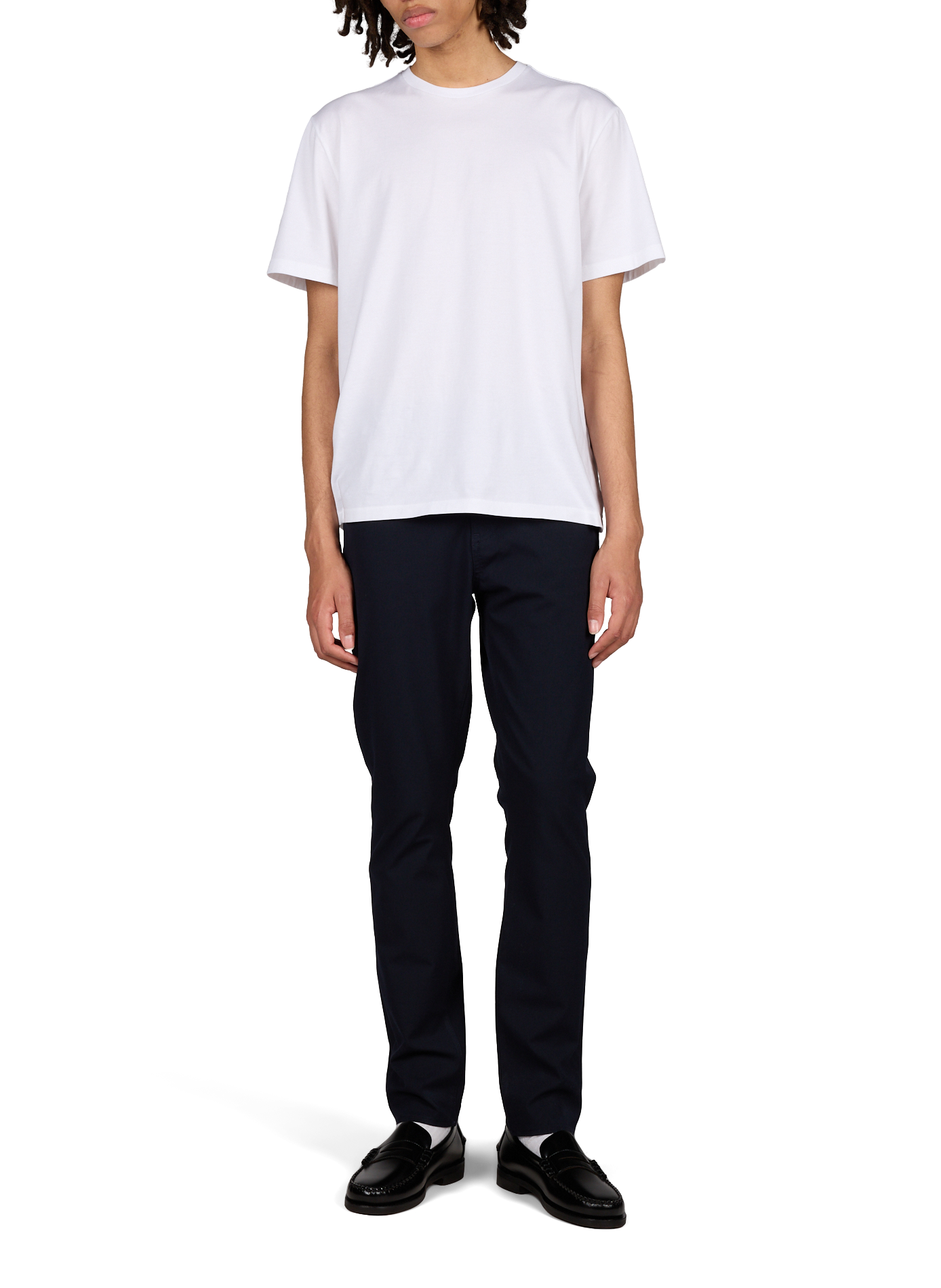 Plain slim-fit trousers ARMANI EXCHANGE Blue