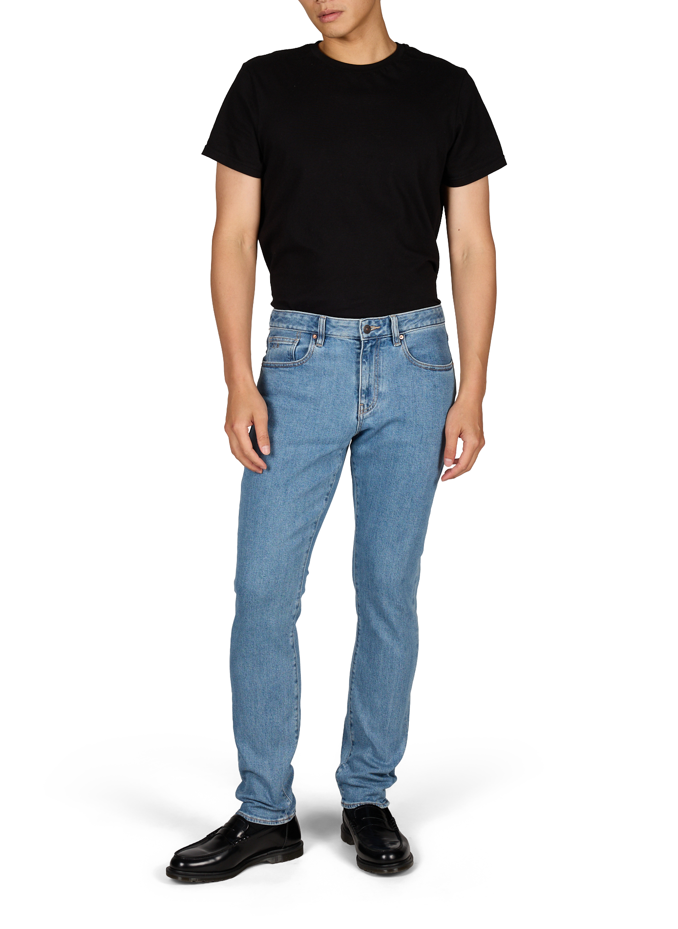 Jean skinny en denim stretch de coton ARMANI EXCHANGE Bleu