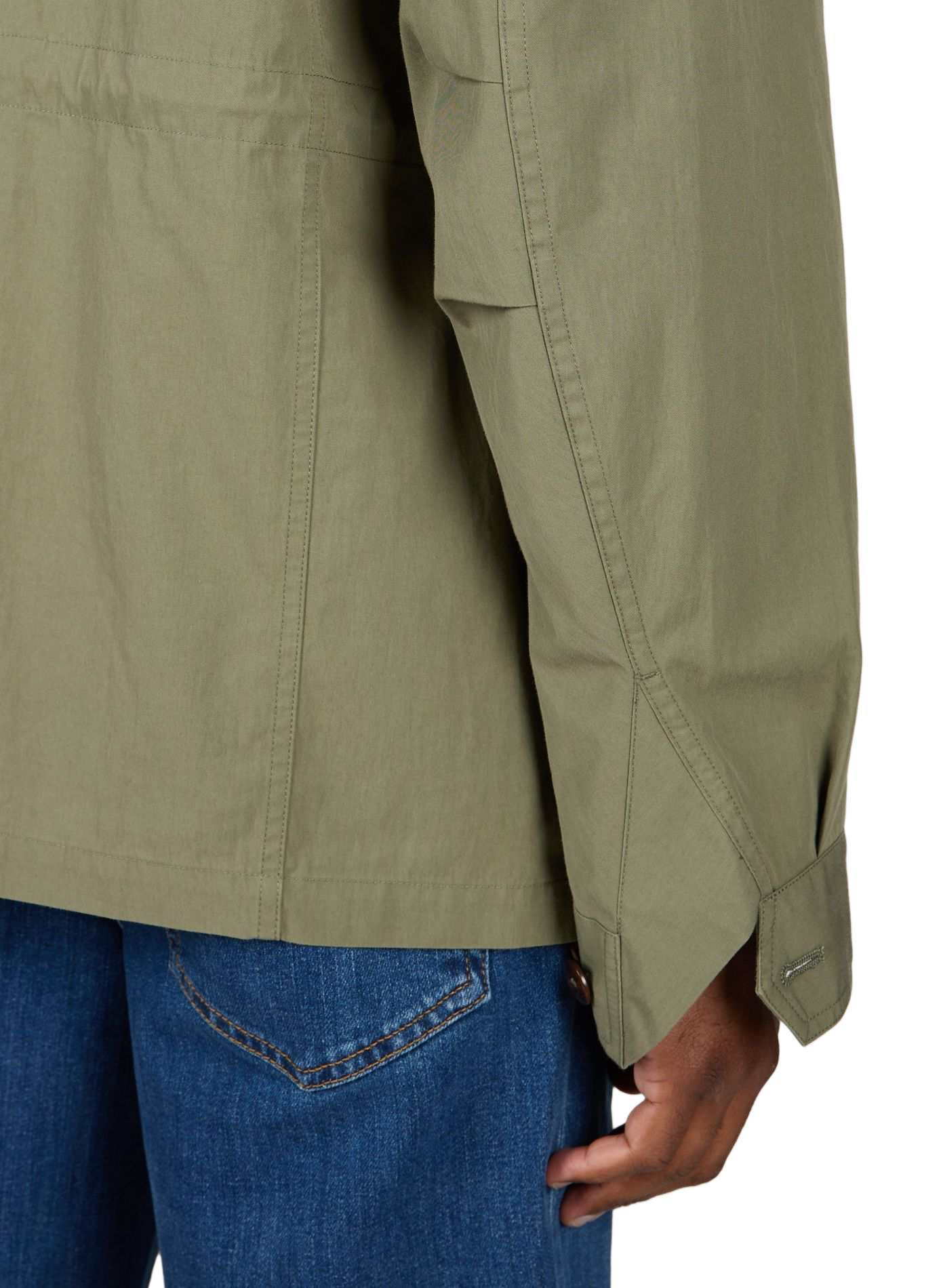Blouson droit en coton mélangé GANT Vert