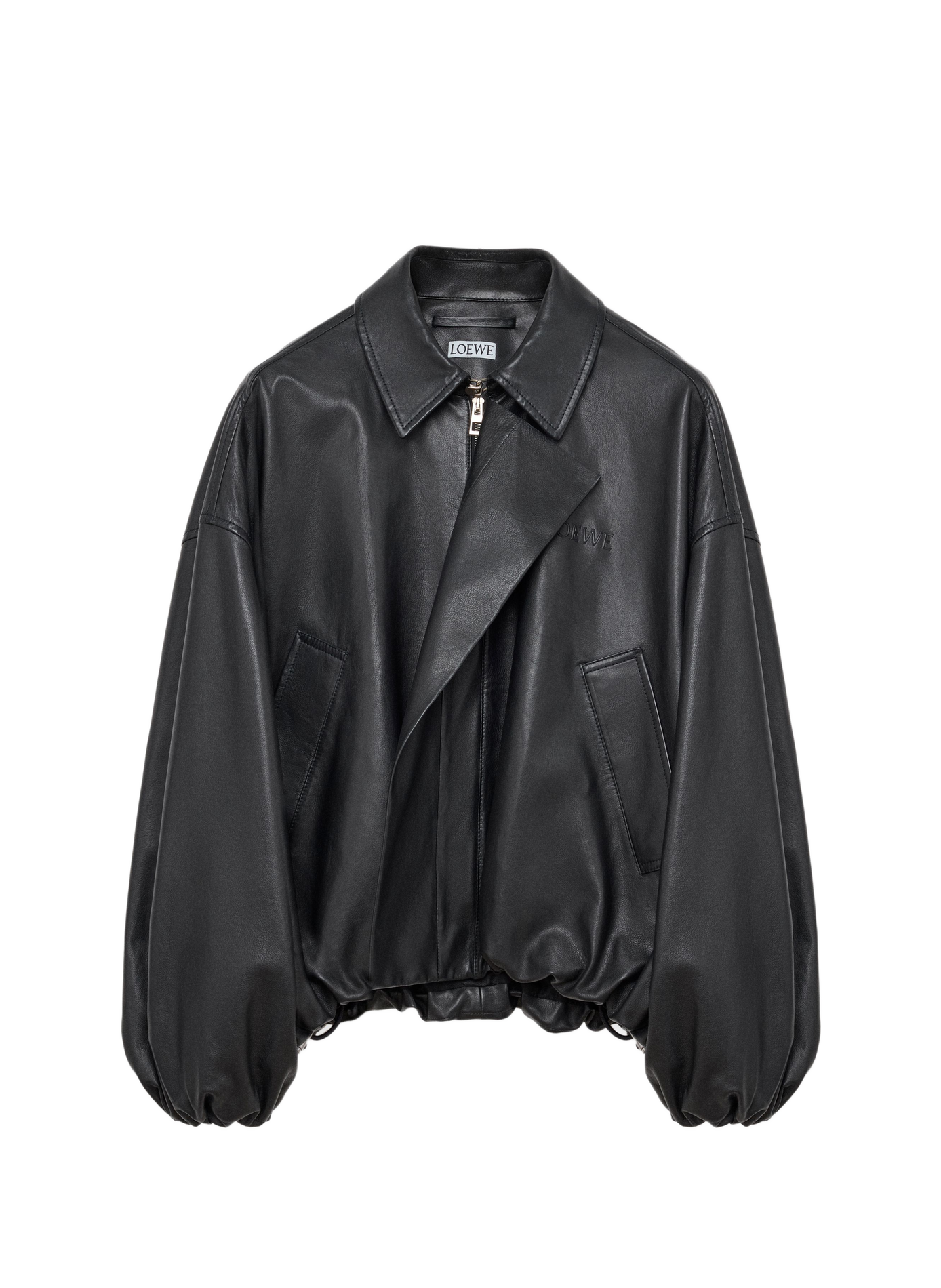 Veste en cuir de veau nappa LOEWE Noir