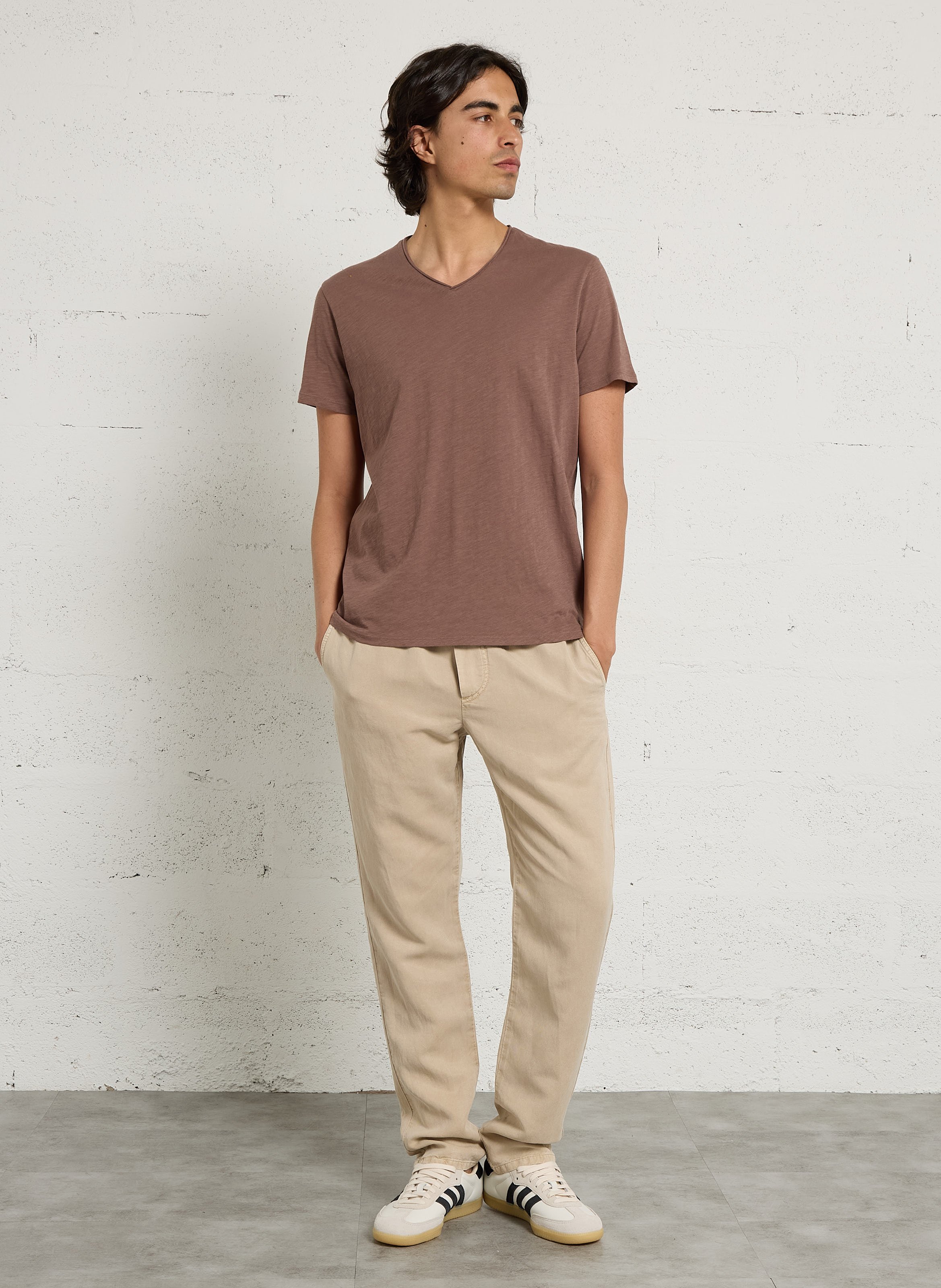 Pantalon droit IKKS Beige