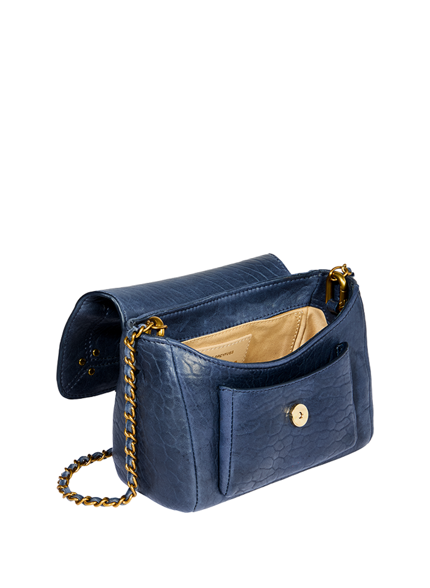 Sac Lulu S en cuir d'agneau  JÉRÔME DREYFUSS Bleu