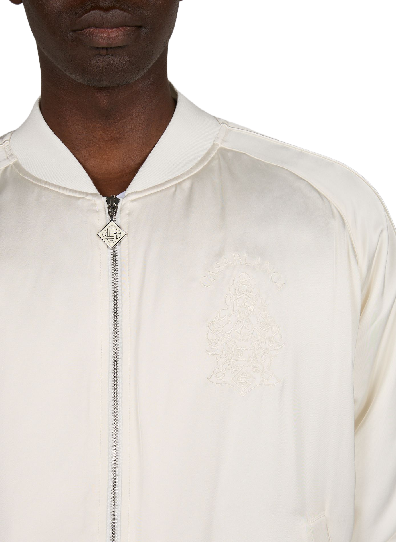 Blouson droit à broderie CASABLANCA PARIS Beige