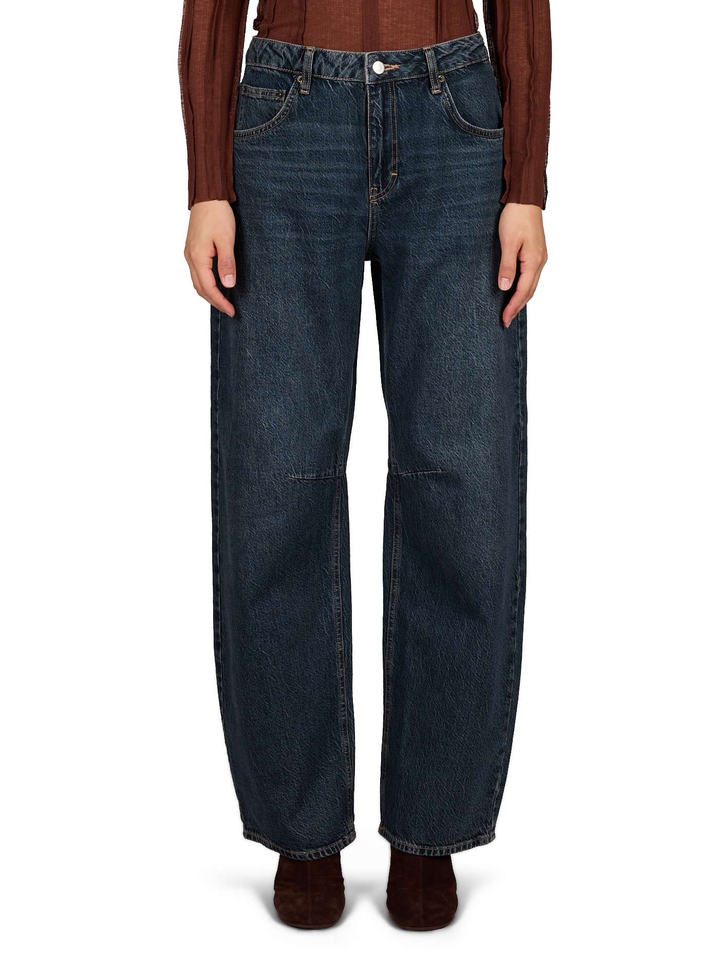 Jeansrock aus Baumwolldenim TOPSHOP Blau