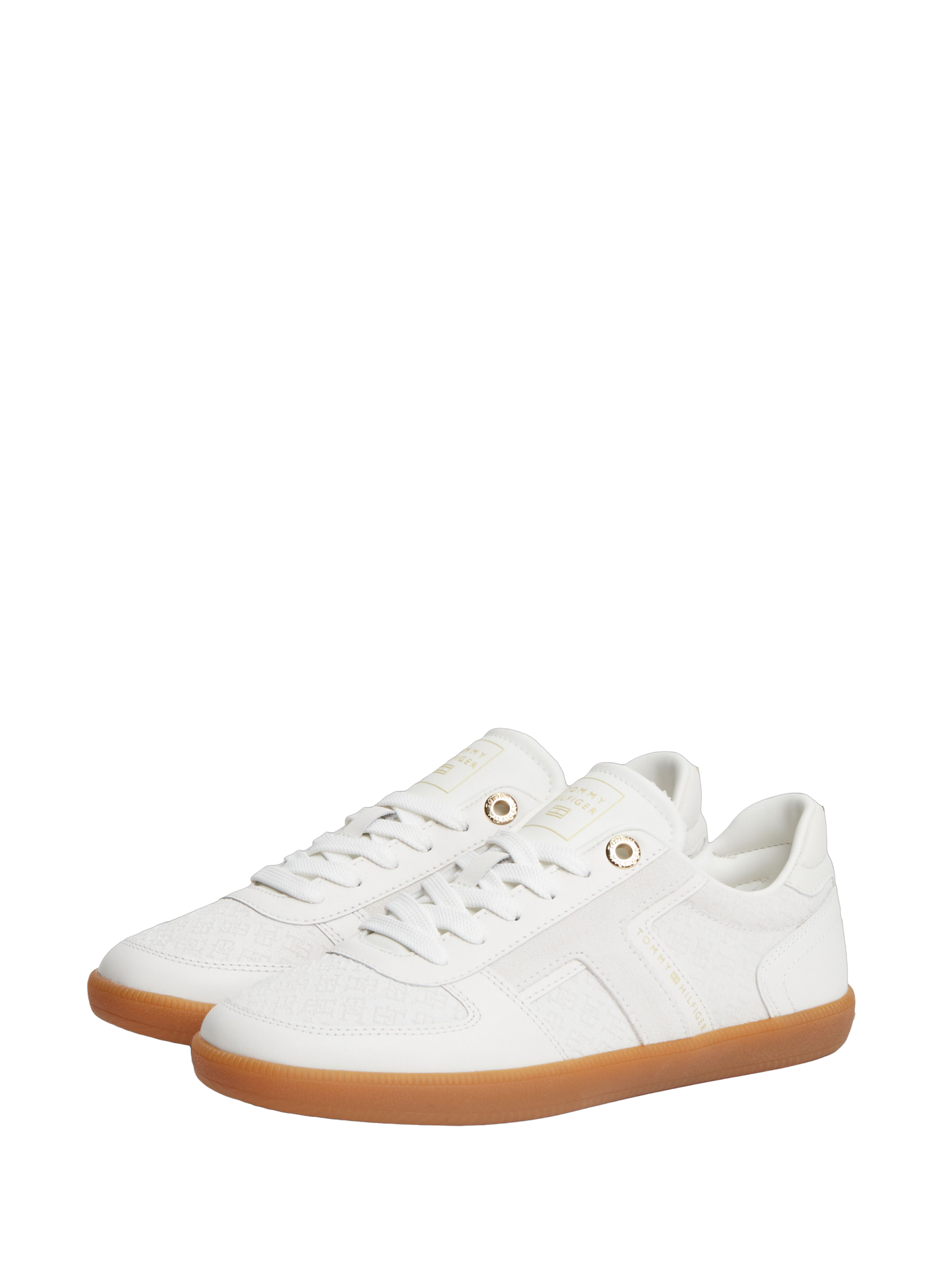 Baskets basses en cuir TOMMY HILFIGER Blanc