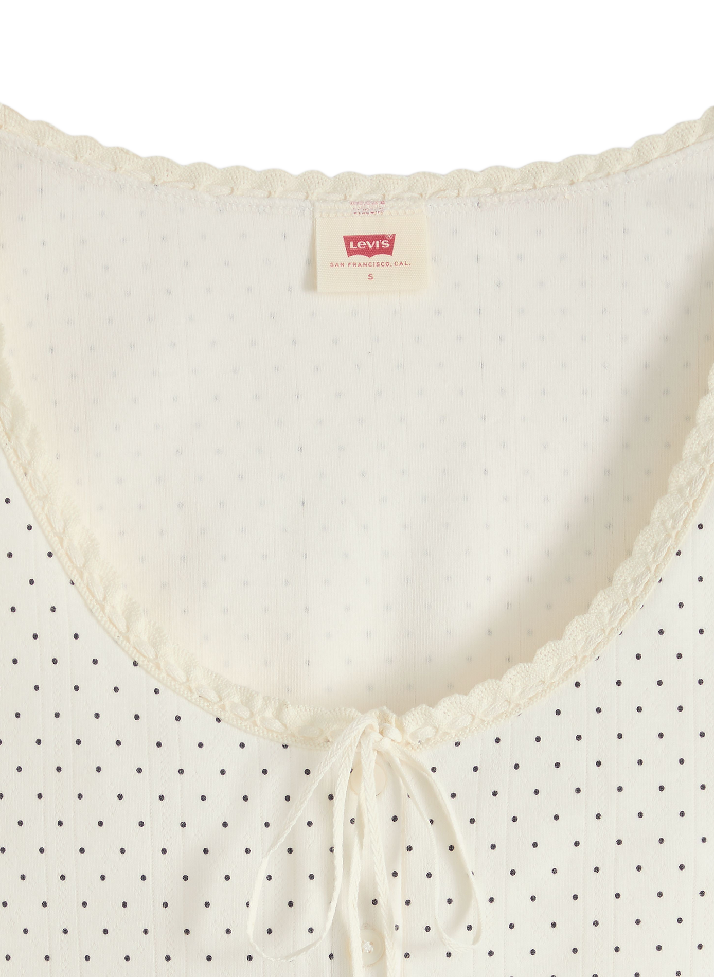 Cotton-blend round-neck T-shirt LEVI'S White