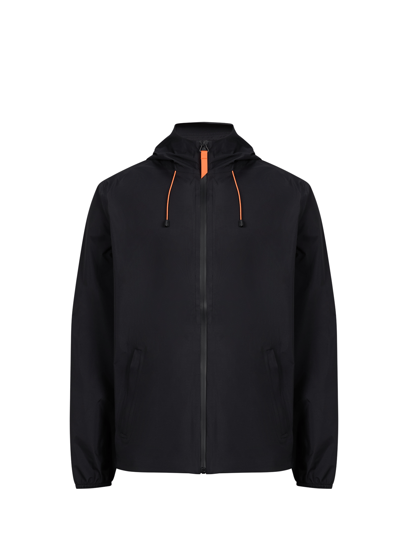 Straight hooded windbreaker jacket GERTRUDE Black