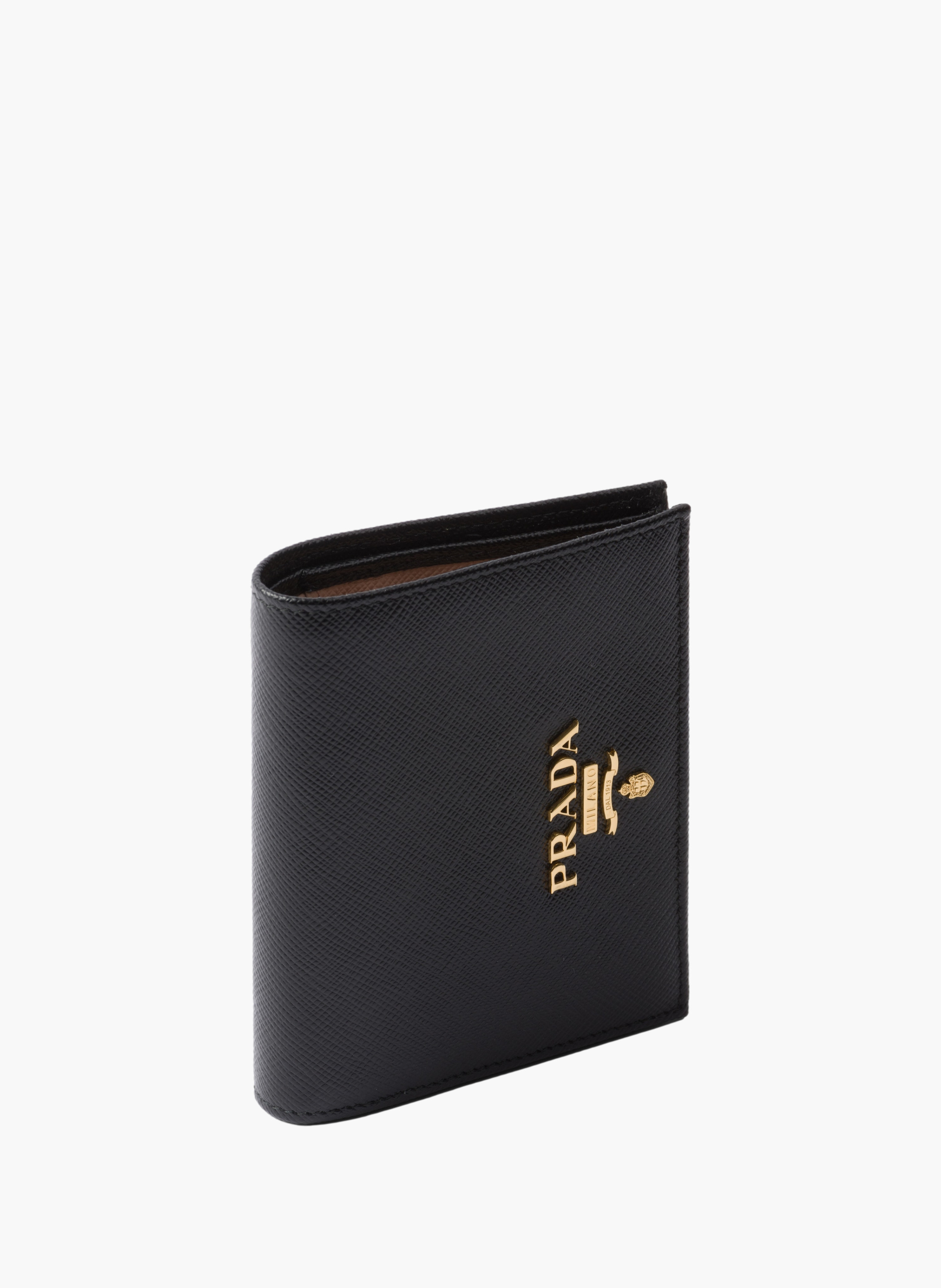 Portefeuille en cuir PRADA Noir