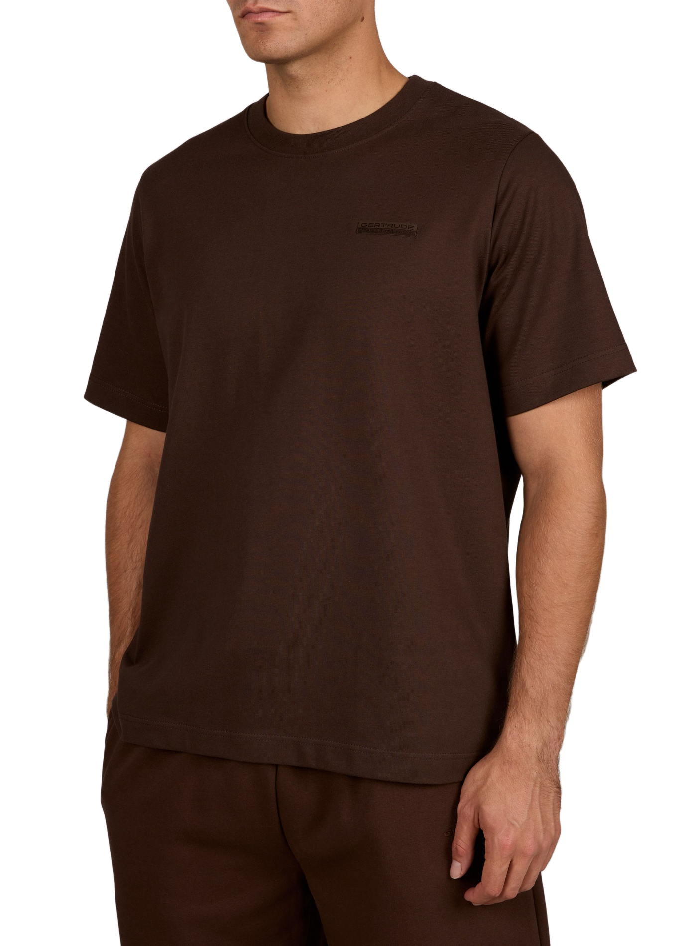 Loose-fitting plain cotton t-shirt GERTRUDE Red