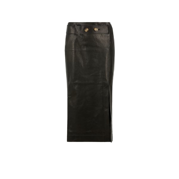 Jupe midi Mia en cuir