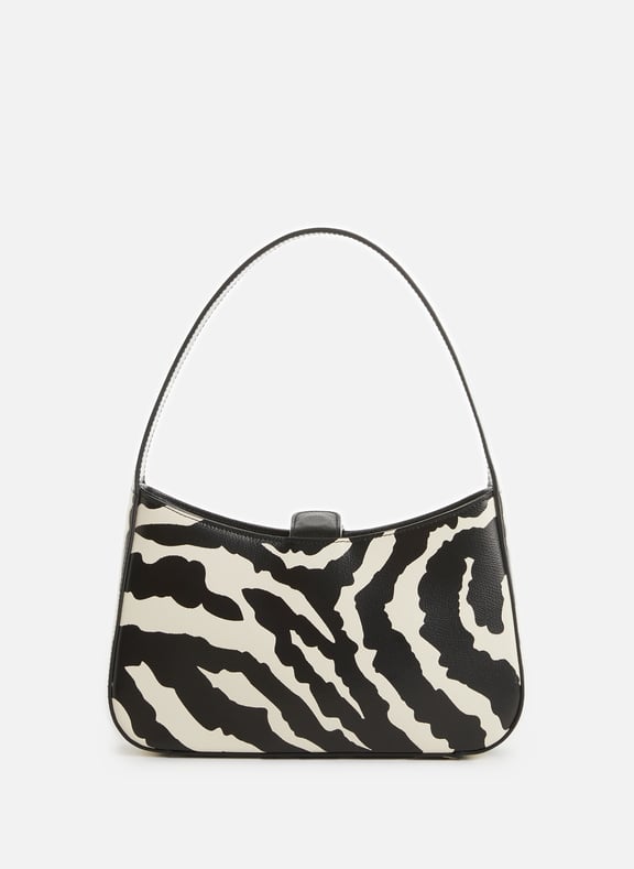 Zebra-print leather bag Black by SAISON 1865 SAISON 1865 Zebra-print leather bag Black