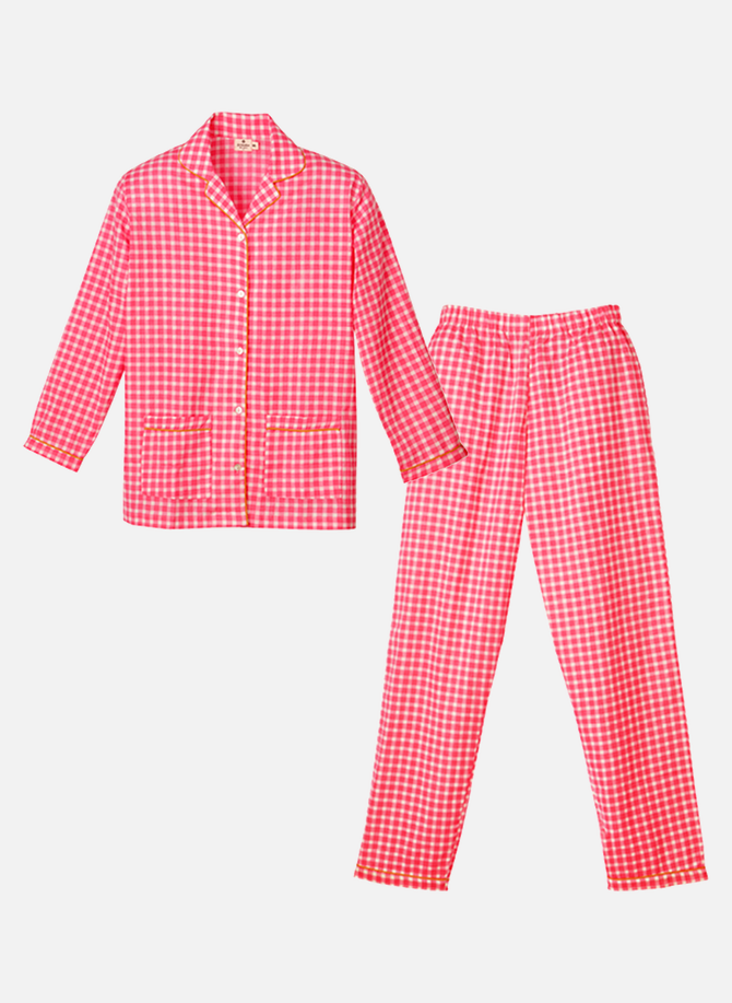 Vichy cotton pyjama set GERMAINE DES PRÉS