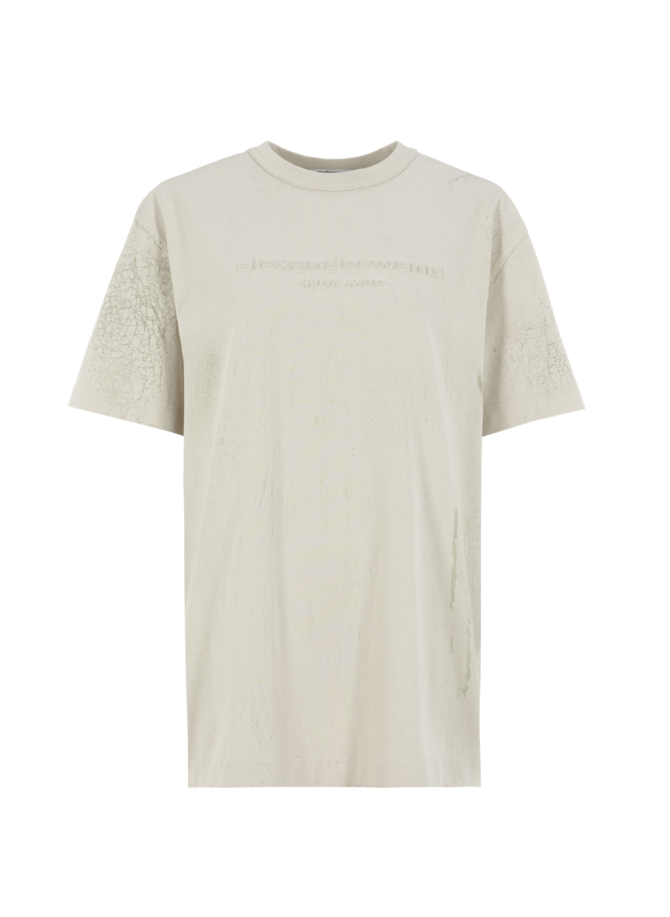 Cotton T-shirt with logo  ALEXANDER WANG Grey