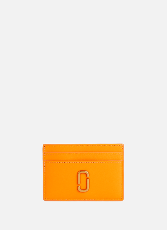 MARC JACOBS Leather card holder Orange