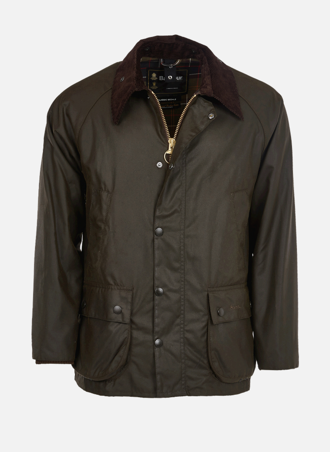 Klassische Beaufort-Jacke aus gewachstem BARBOUR Baumwoll-Canvas