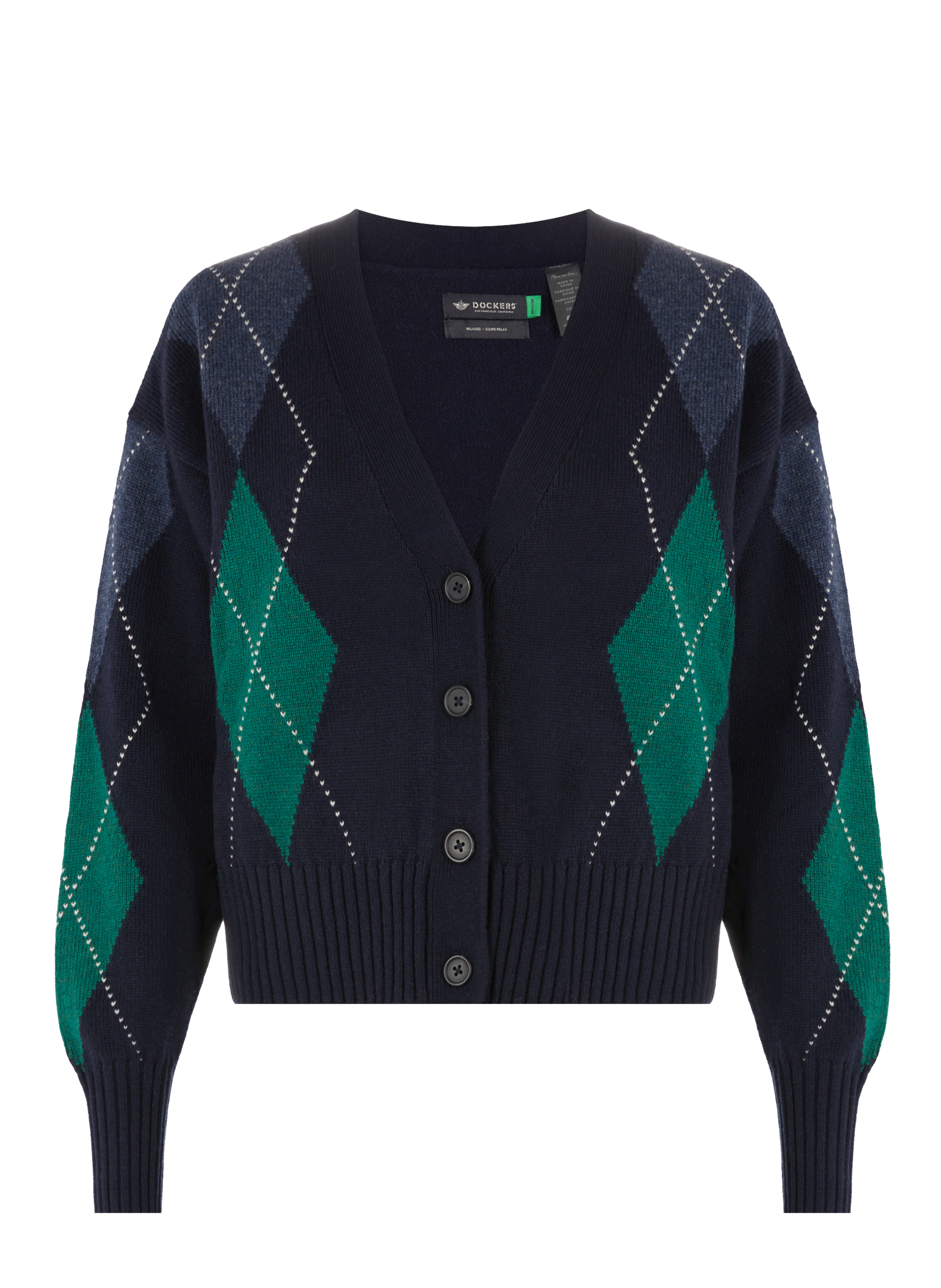 Cardigan à carreaux