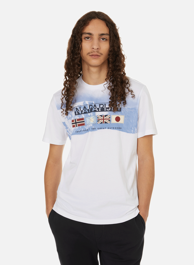 NAPAPIJRI bedrucktes Baumwoll-T-Shirt