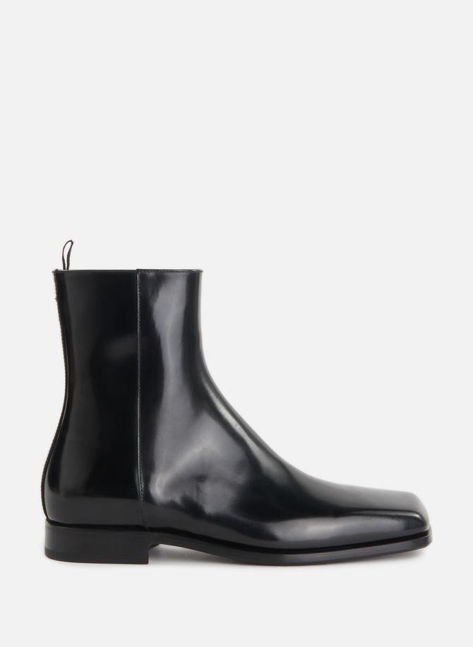 PRADA leather ankle boots