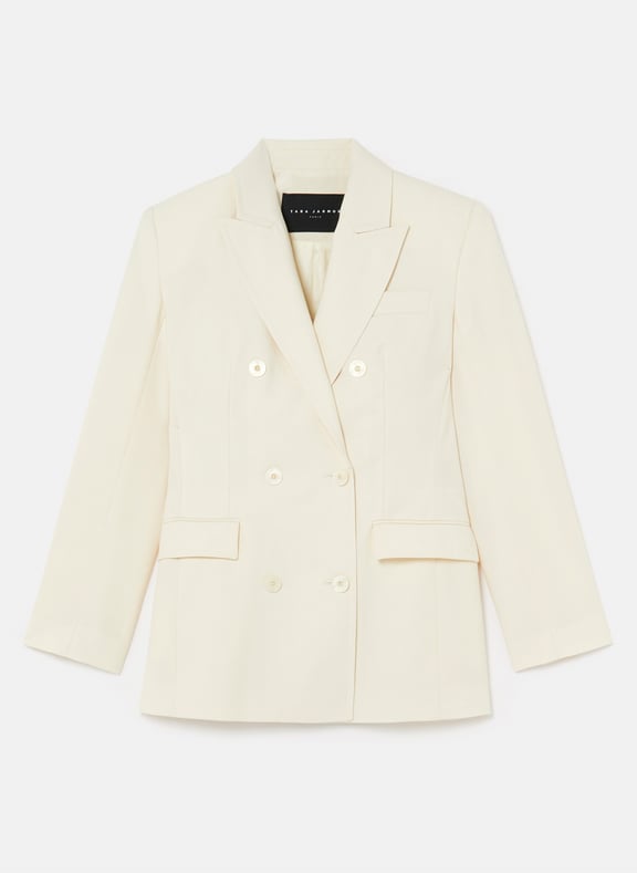 Veste cintré uni - viola Blanc by TARA JARMON TARA JARMON Veste cintré uni - viola Blanc