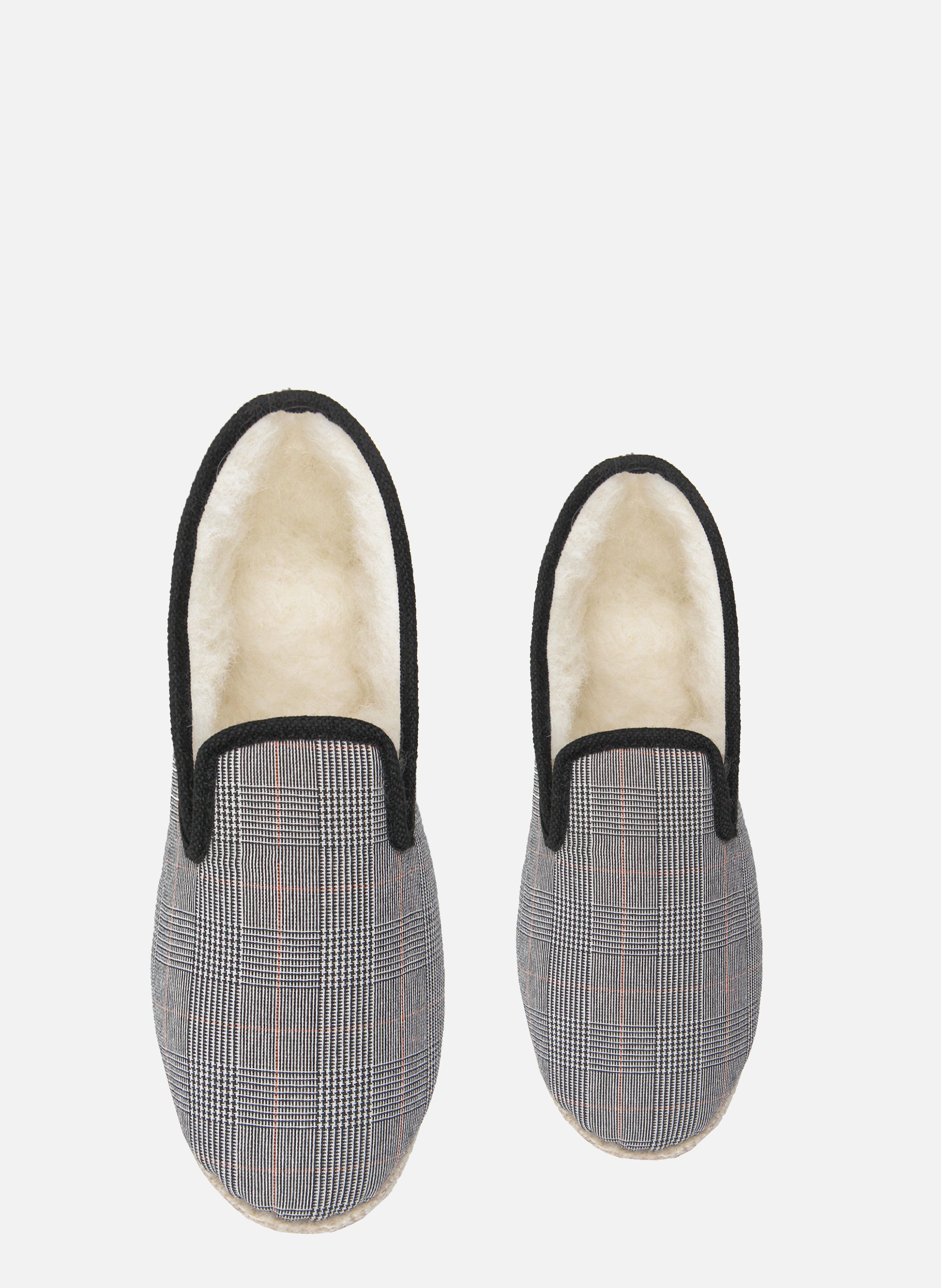 Charentaises tissu JULES & JENN Noir