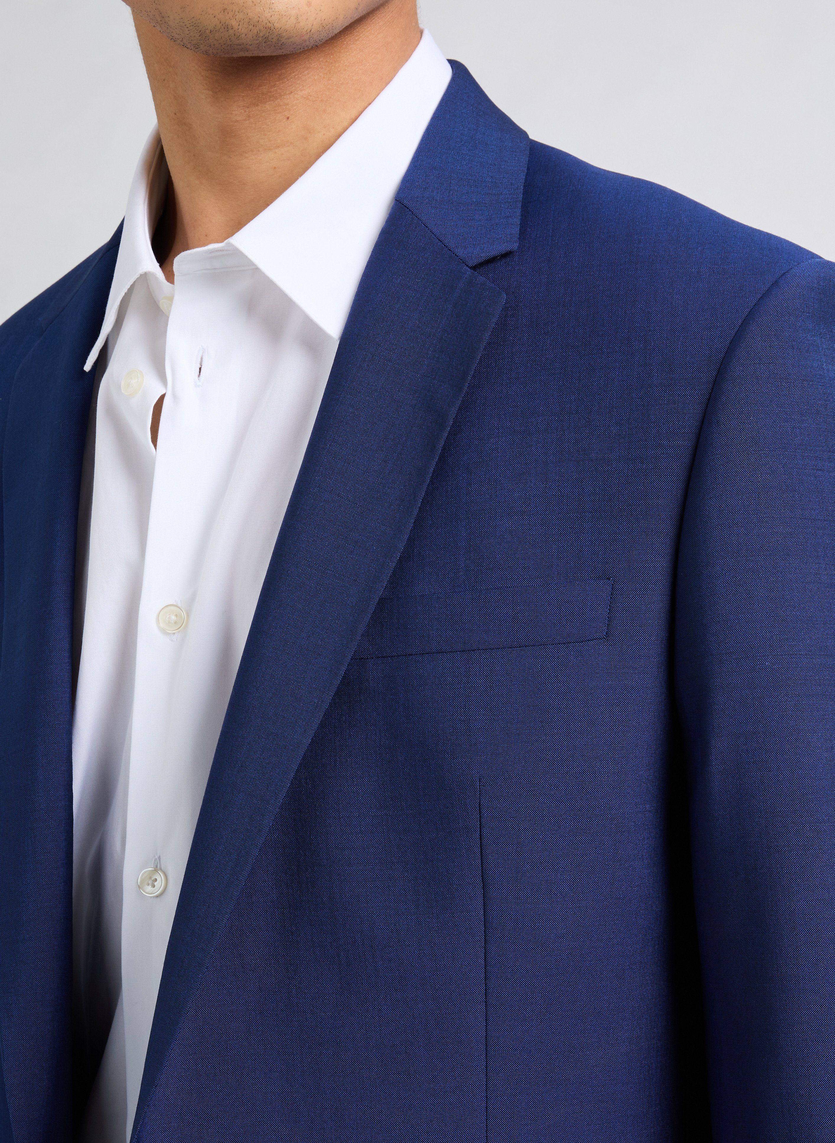 Wool and mohair blazer SAISON 1865 Blue