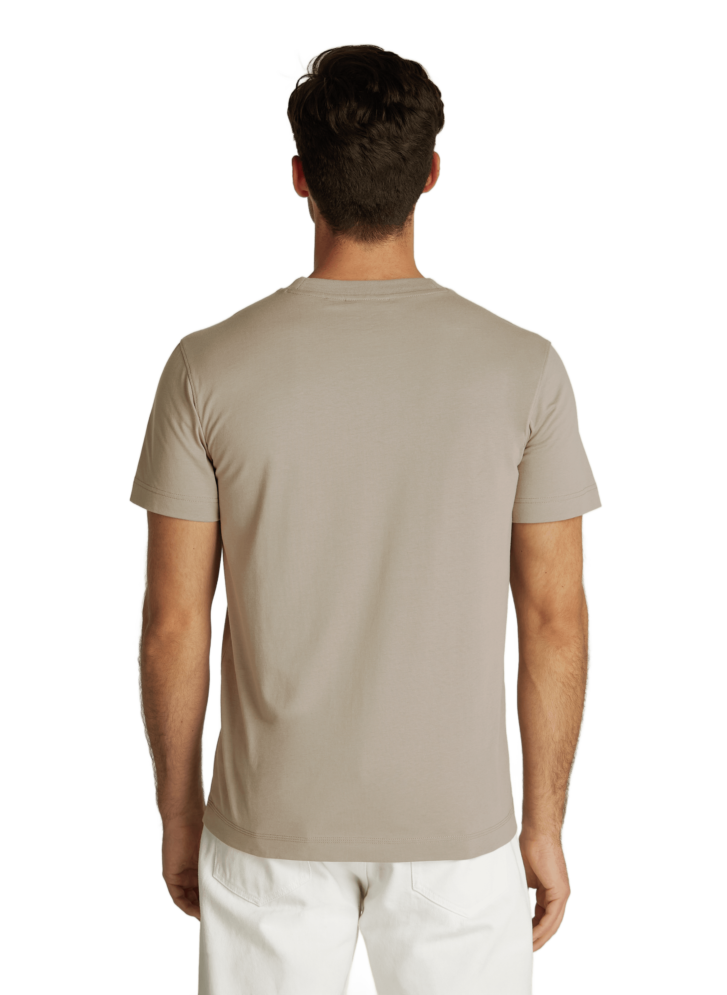 Cotton T-shirt CALVIN KLEIN Beige
