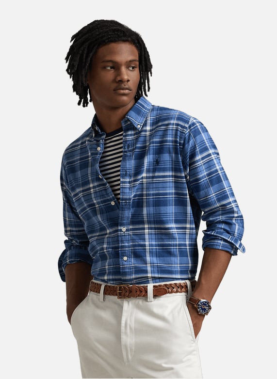 Chemise Ralph Lauren Carreaux Bleu Chemise à Carreaux Polo Ralph