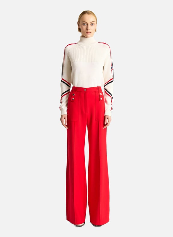Pantalon noela coupe ample Rouge by FUSALP FUSALP Pantalon noela coupe ample Rouge