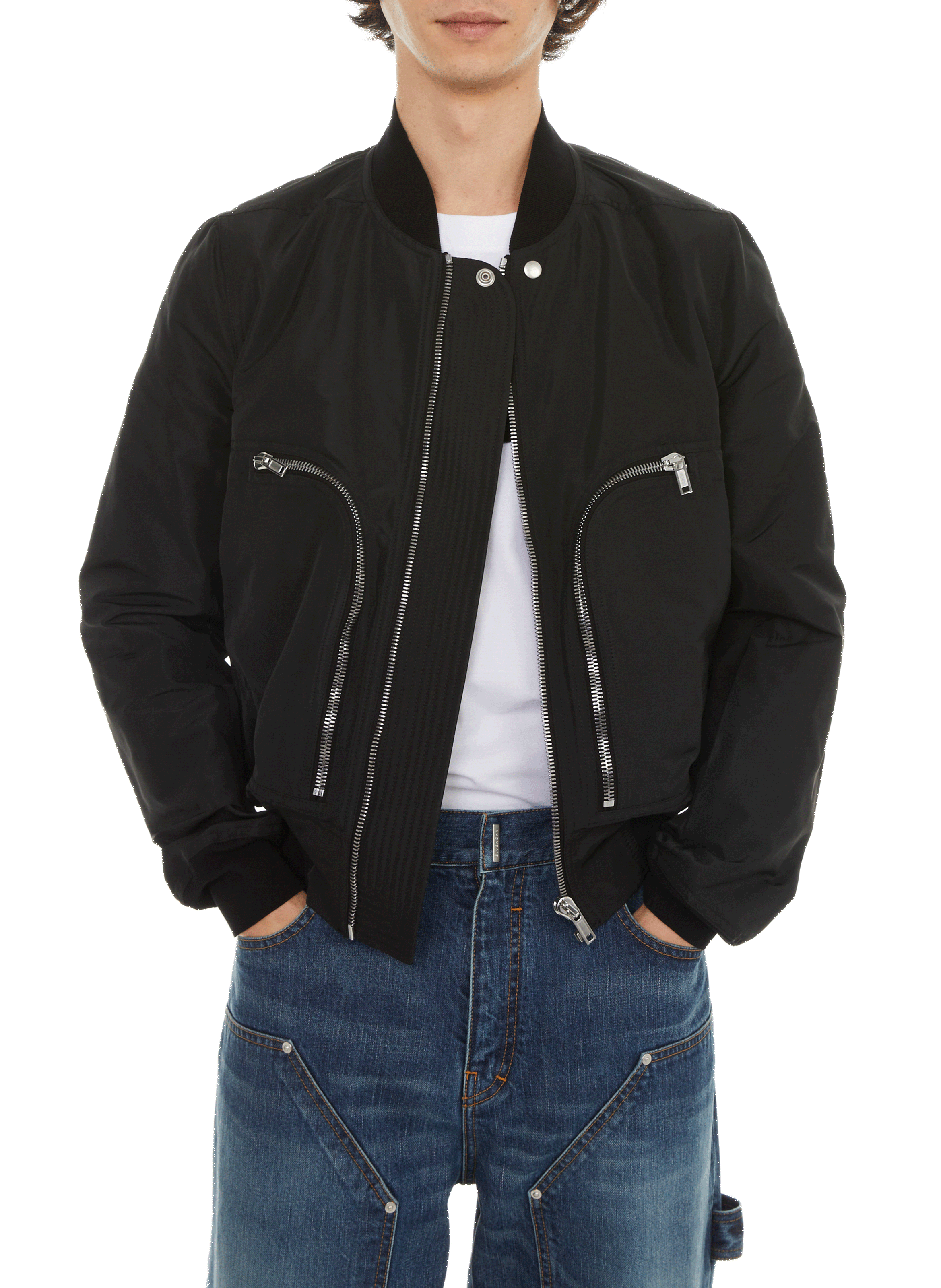 RICK OWENS Bomber uni Noir