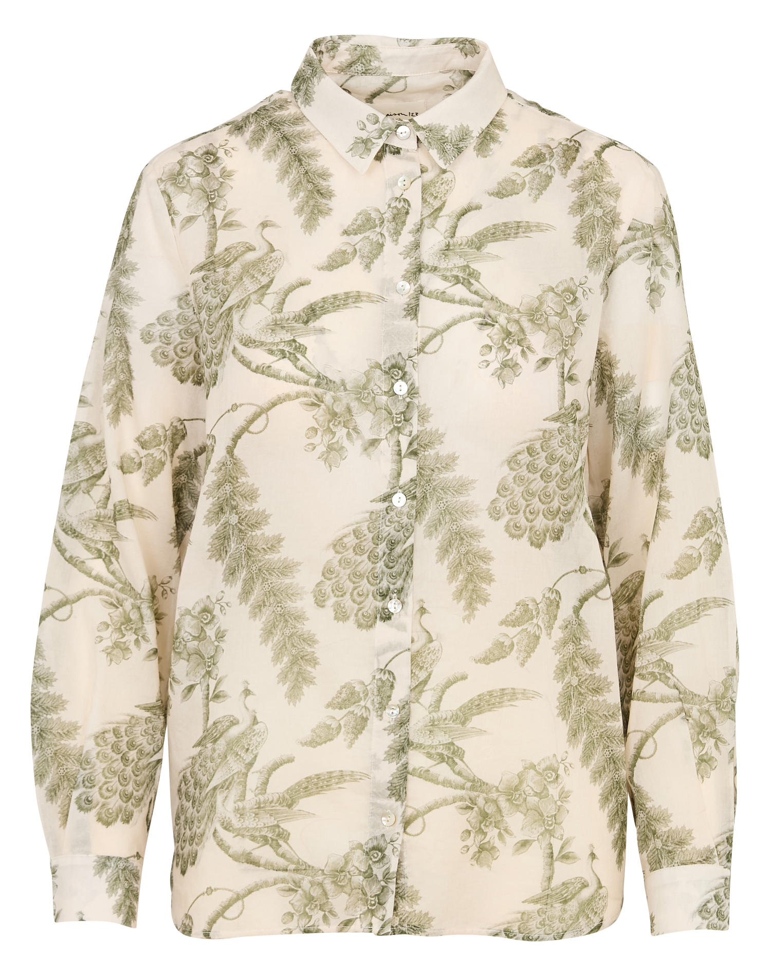 Chemise droite en coton colette MAISON 123 Kaki