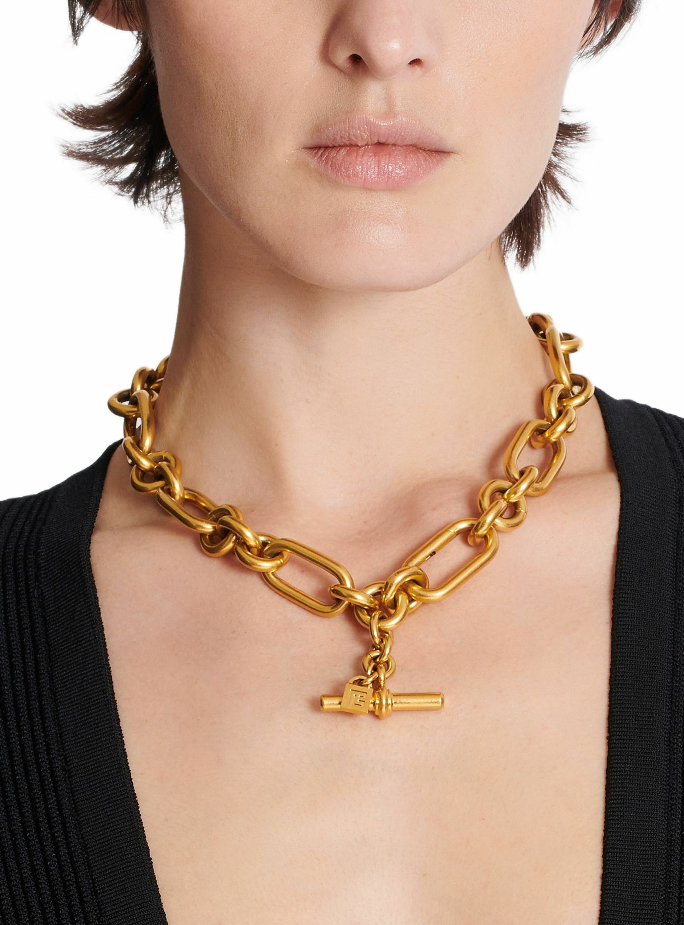 Chaîne sync en laiton doré BALMAIN Doré