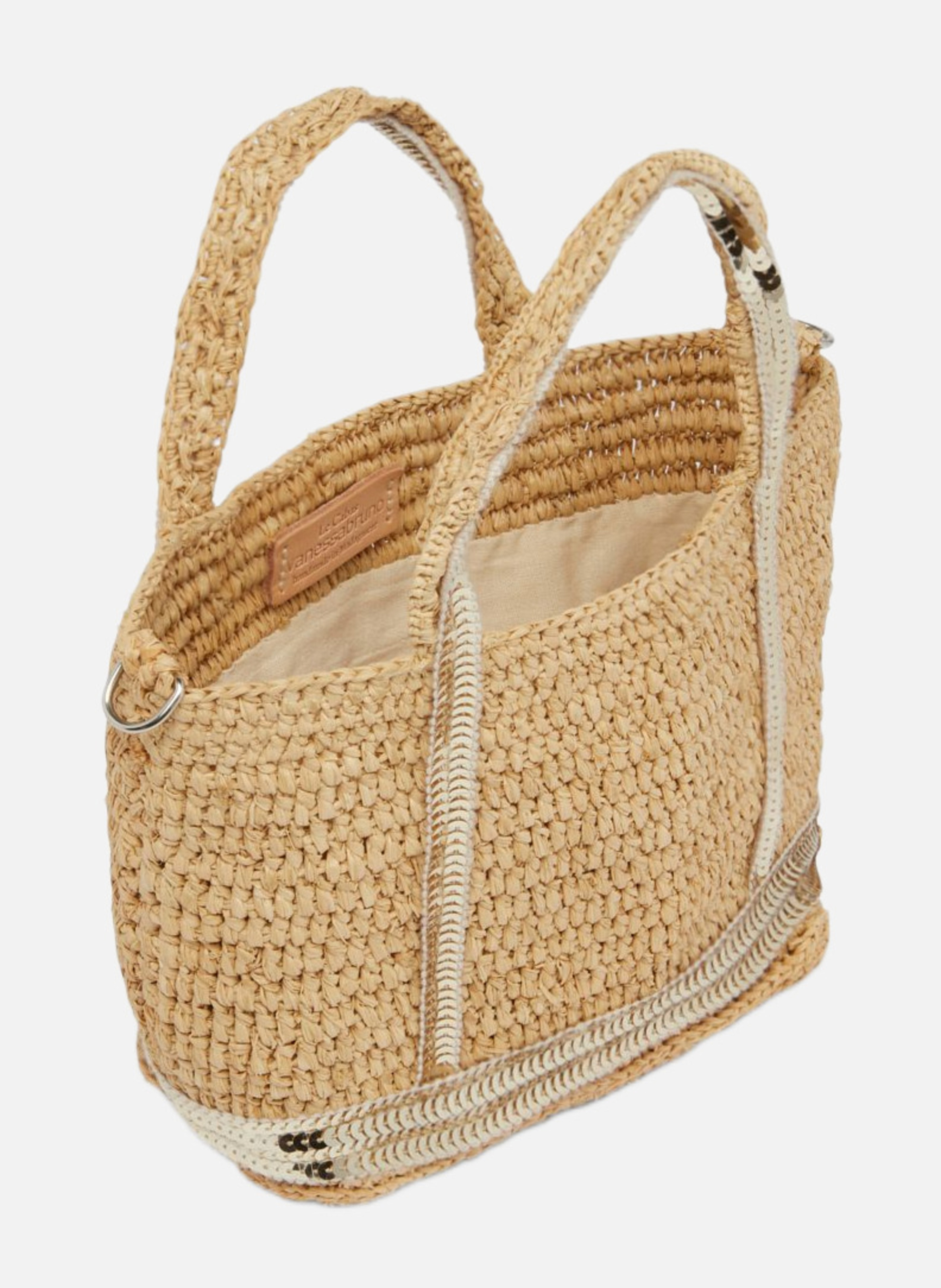 Cabas XS En Raphia et Sequins Or VANESSA BRUNO Doré