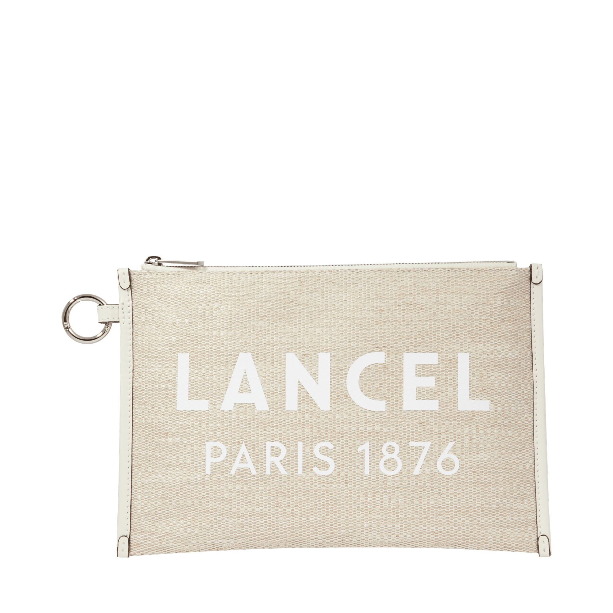 Pochette zippée l - summer tote LANCEL Blanc