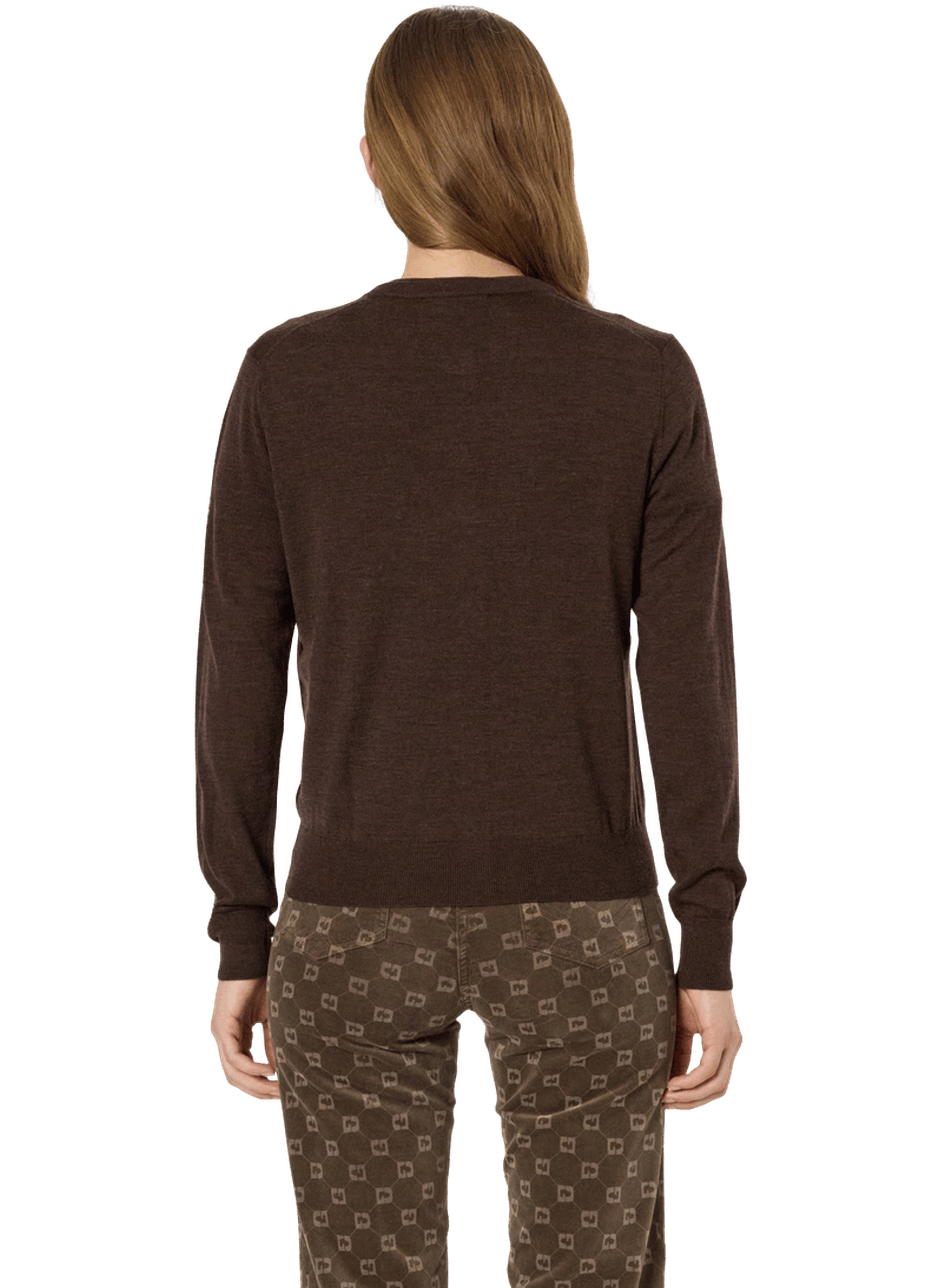 Gilet en laine mérinos fine - estelle GERARD DAREL Marron