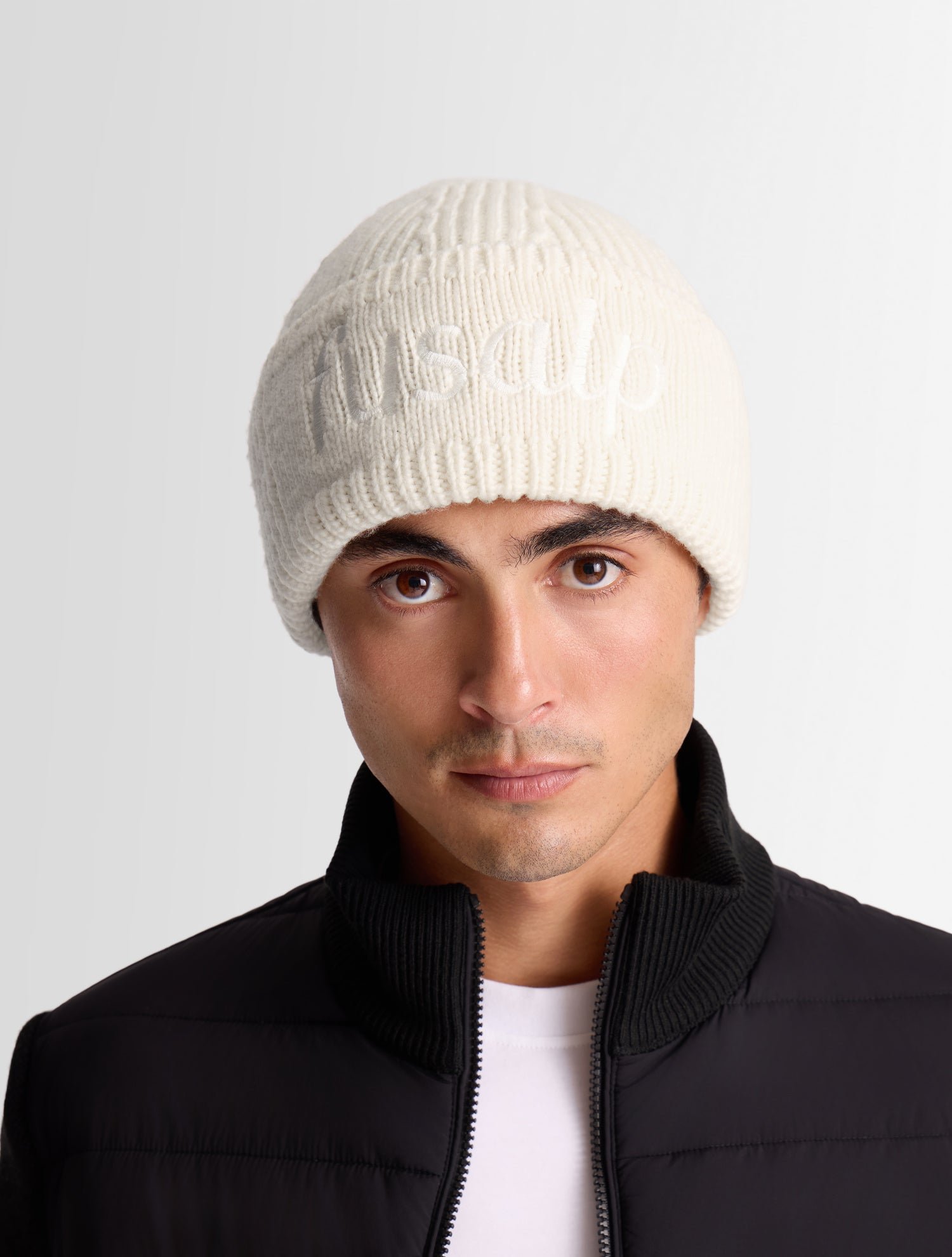 Bonnet knit coupe regular FUSALP Blanc