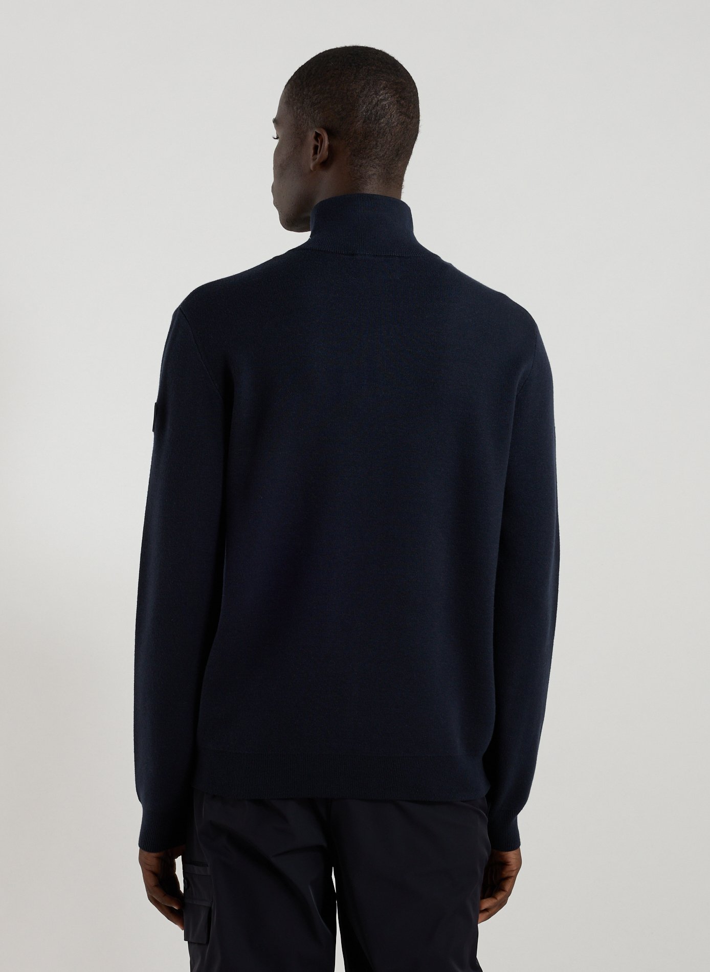 Zippered high neck sweater GERTRUDE ET GASTON Blue