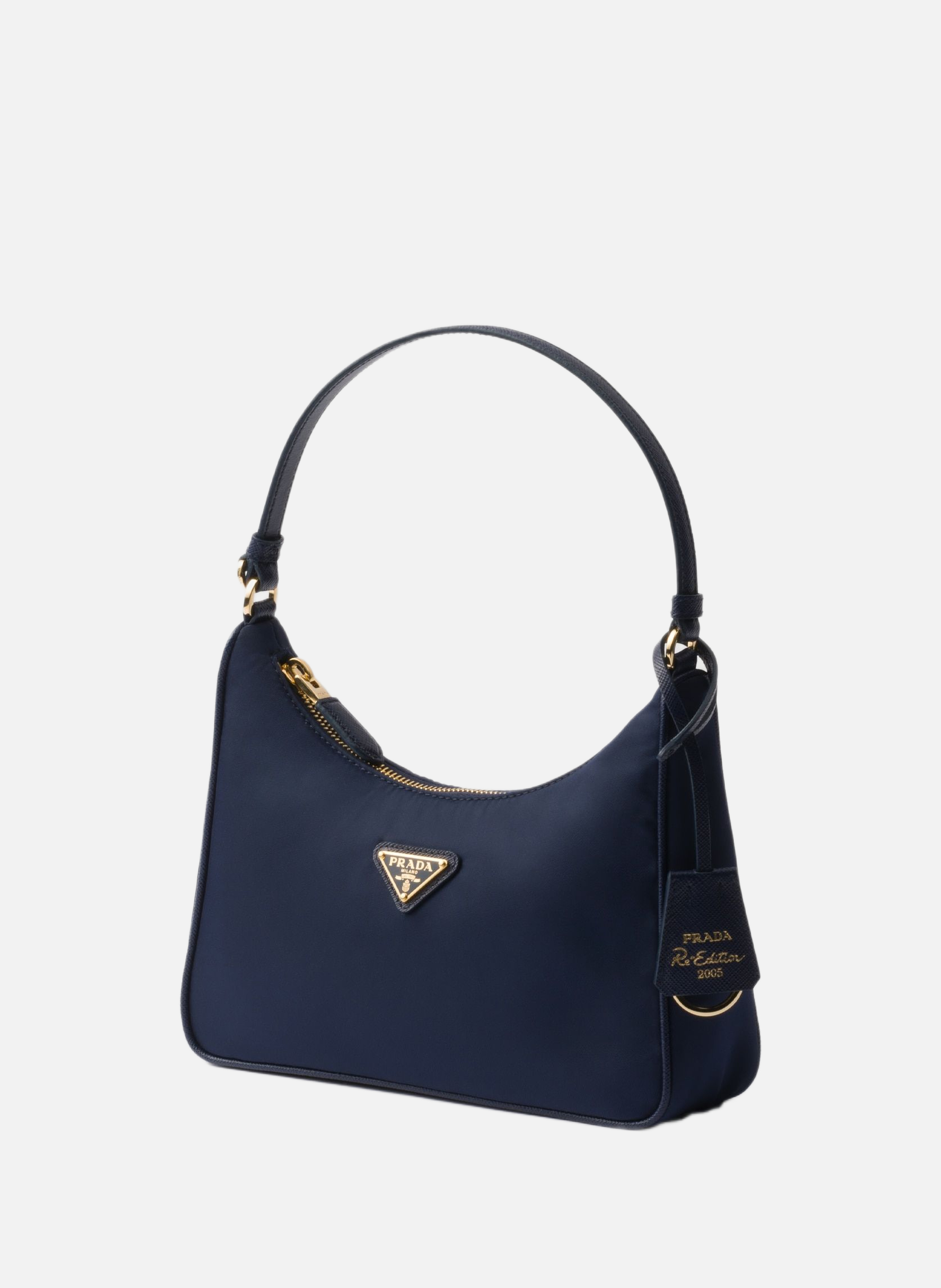 Mini sac prada re-edition 2005 en re-nylon PRADA Bleu