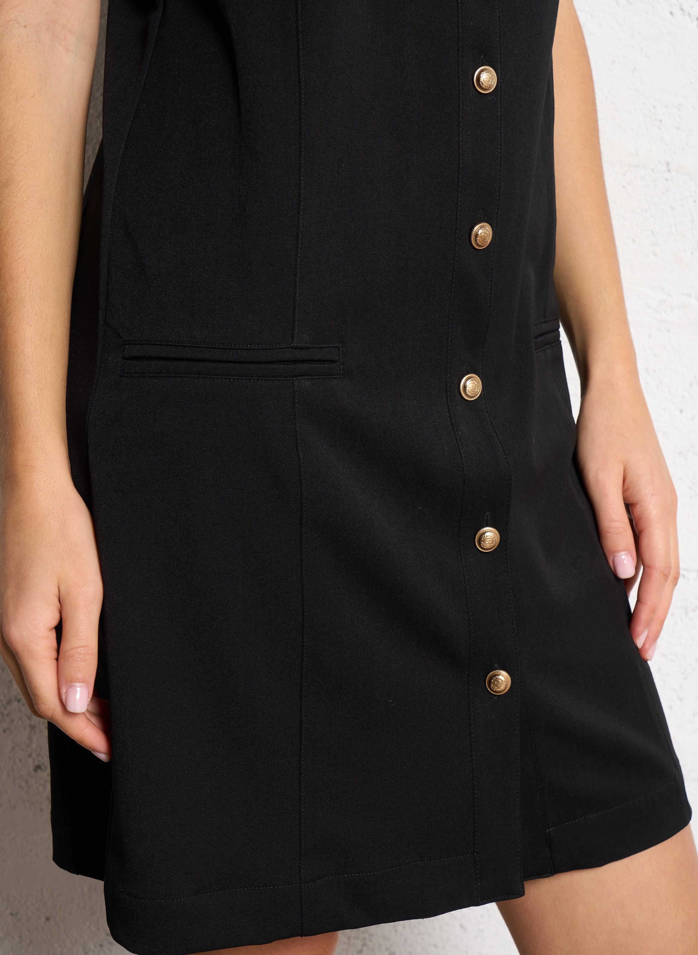 Robe courte col rond IKKS Noir