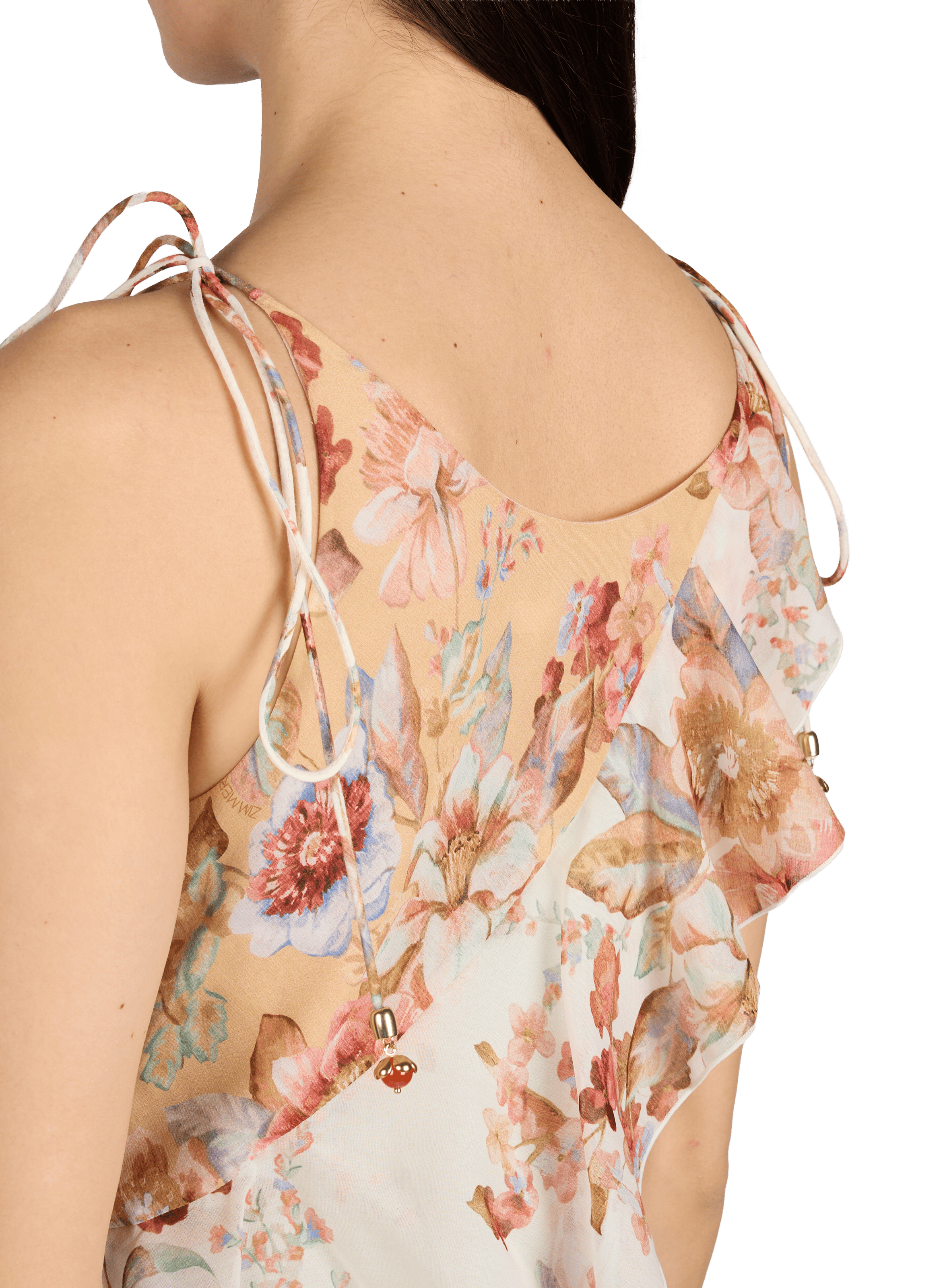 Flowery fluid dress in cotton and silk ZIMMERMANN Multicolour