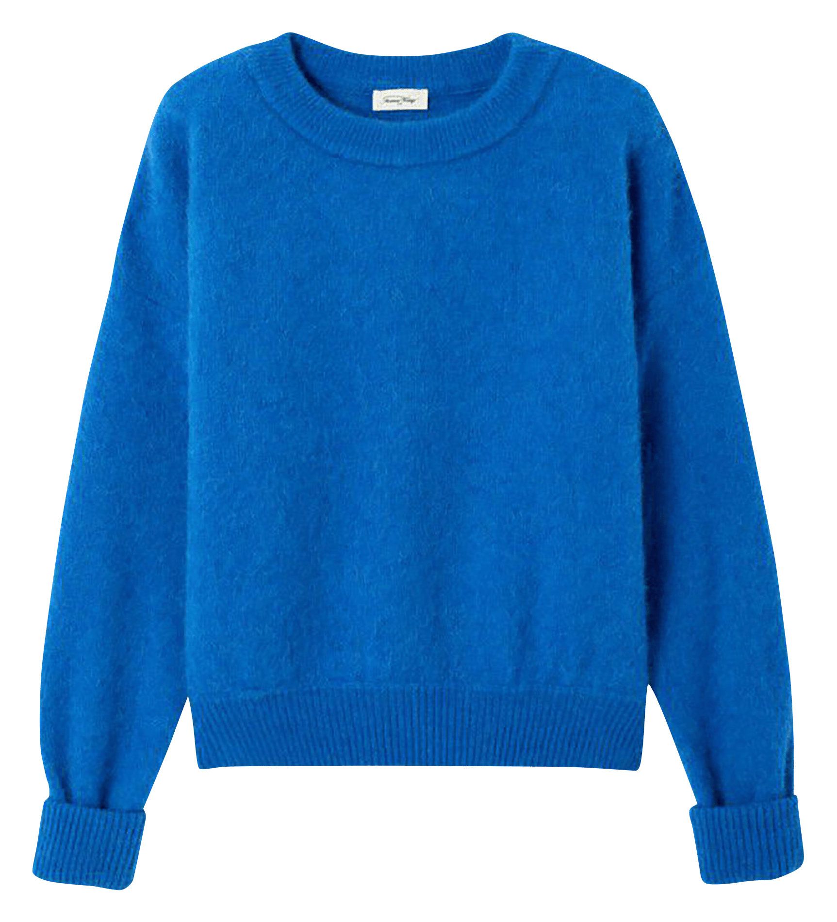 Pull ample col rond en laine mélangée vitow Bleu