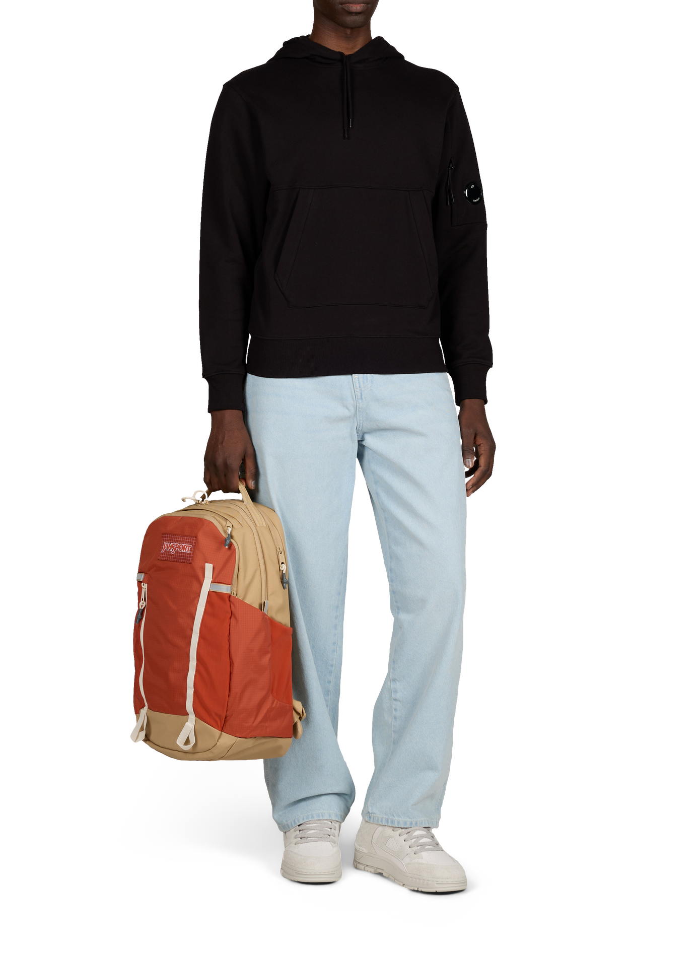 Sweatshirt à capuche en coton CP COMPANY Noir