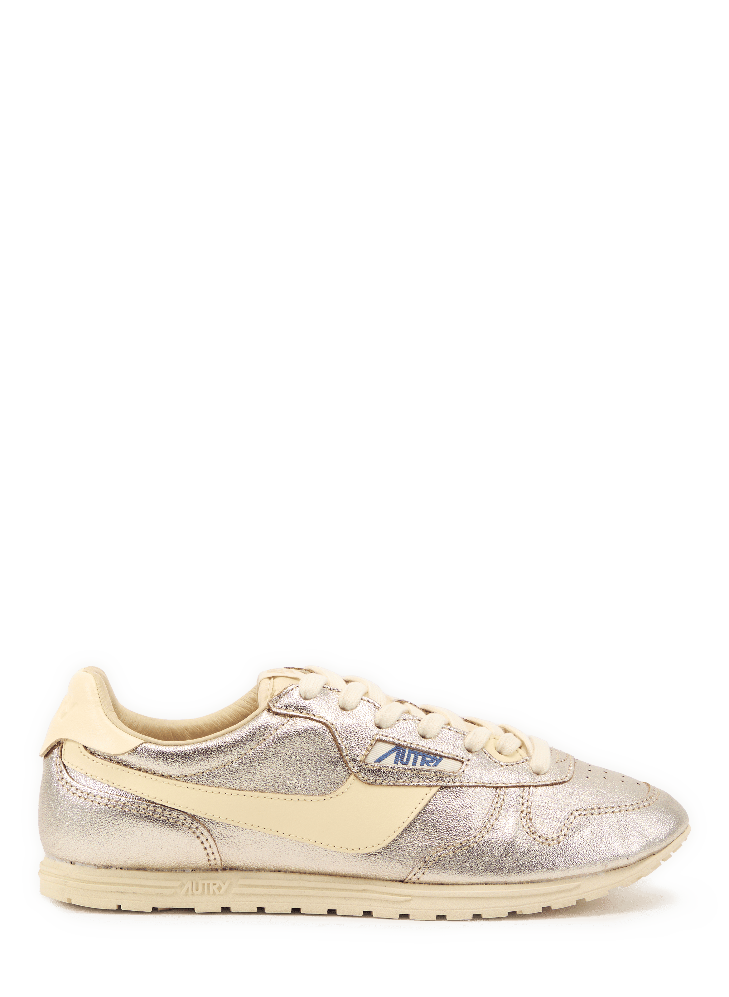 Low-top Windspin sneakers in cow leather AUTRY Beige
